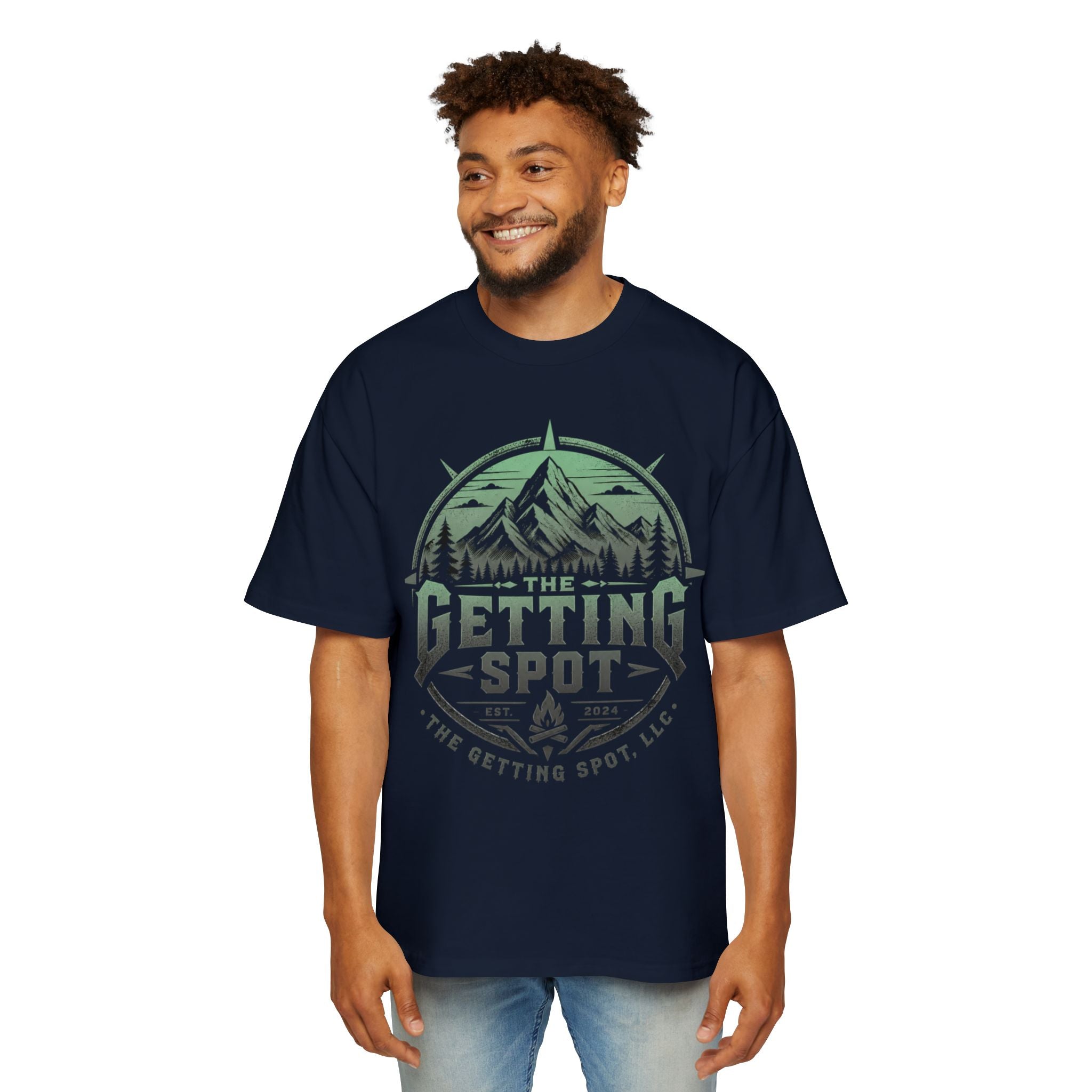 The Getting Spot Mountain Logo Tee — Men's Outdoor Graphic T-Shirt