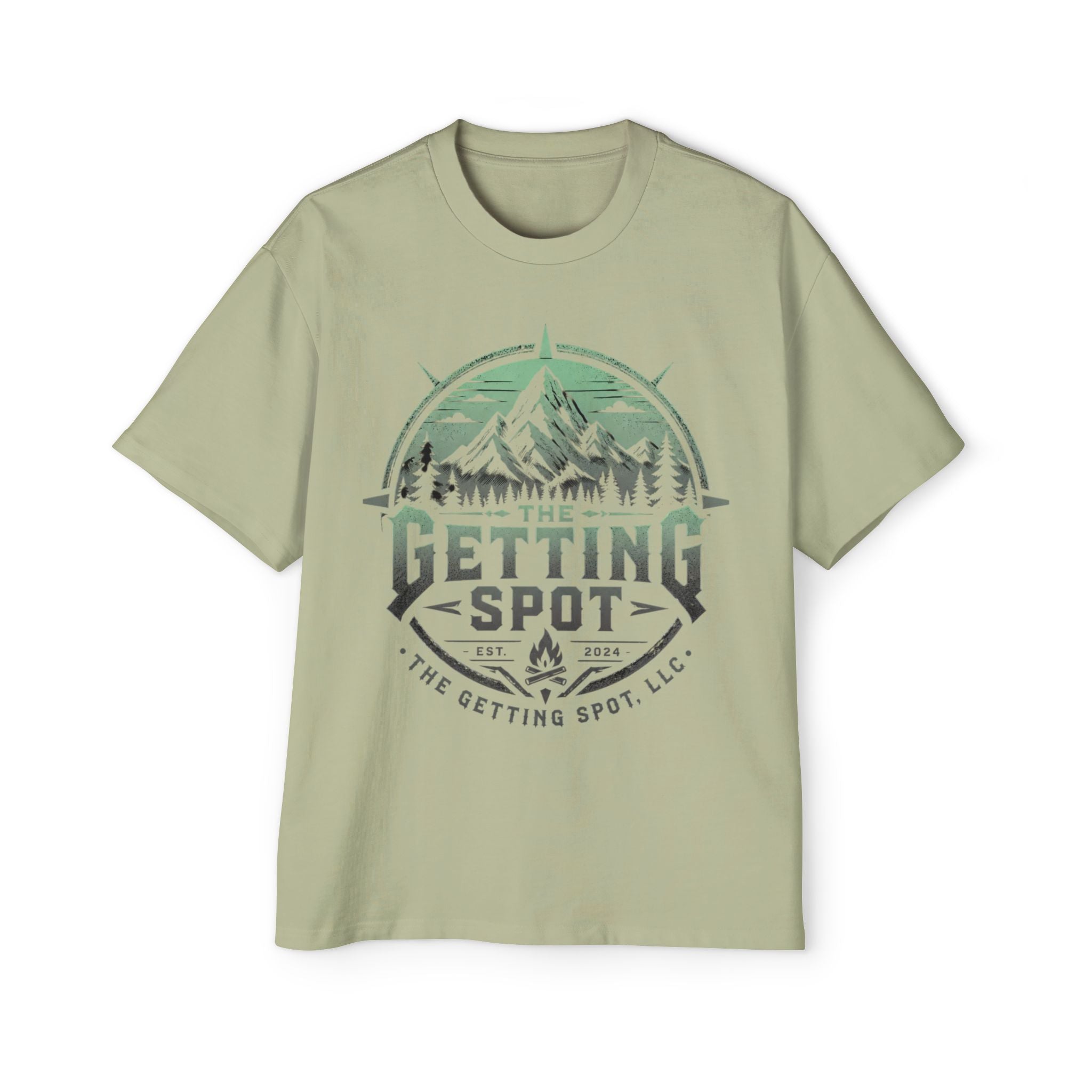 The Getting Spot Mountain Logo Tee — Men's Outdoor Graphic T-Shirt