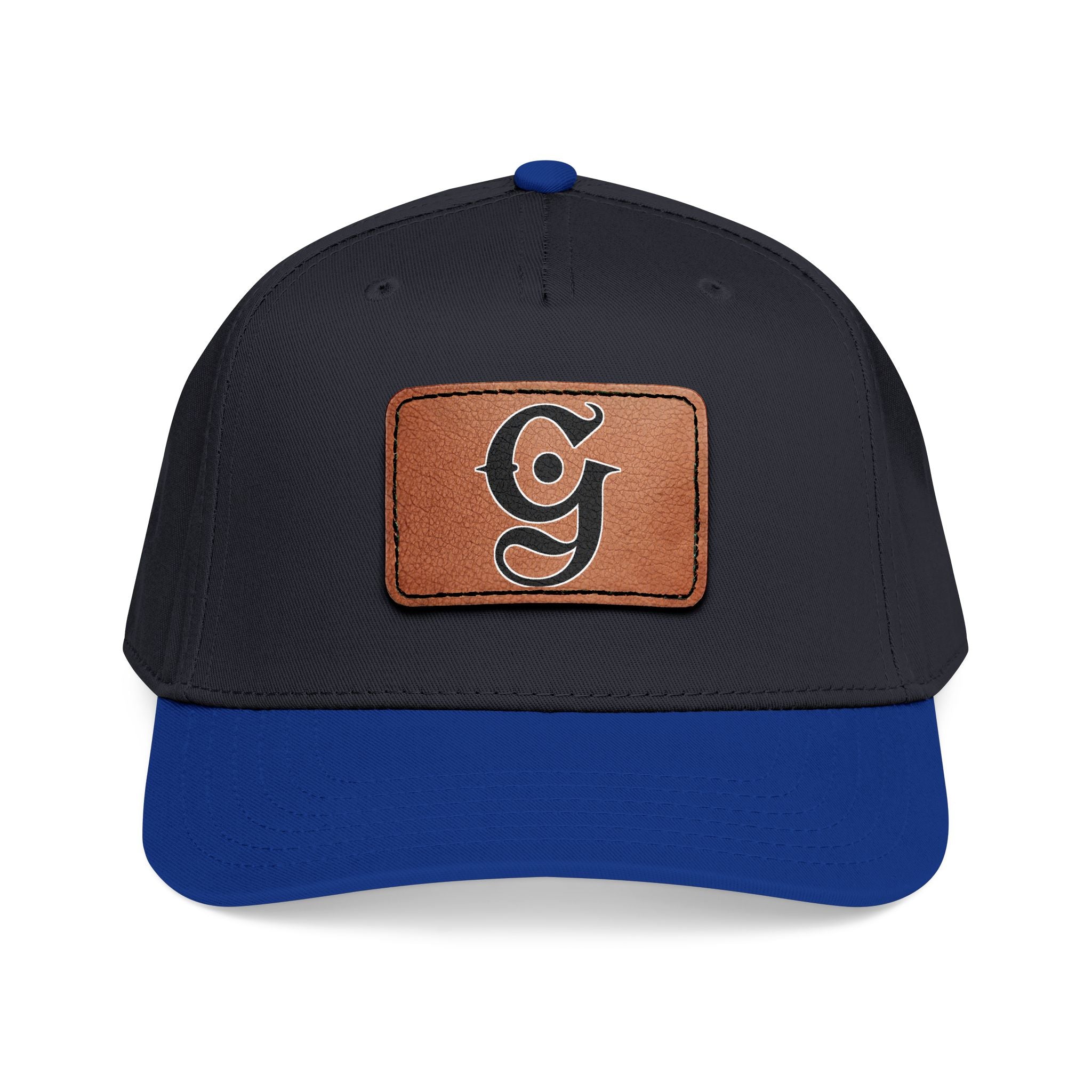 Mid Profile Baseball Cap with Leather “G”