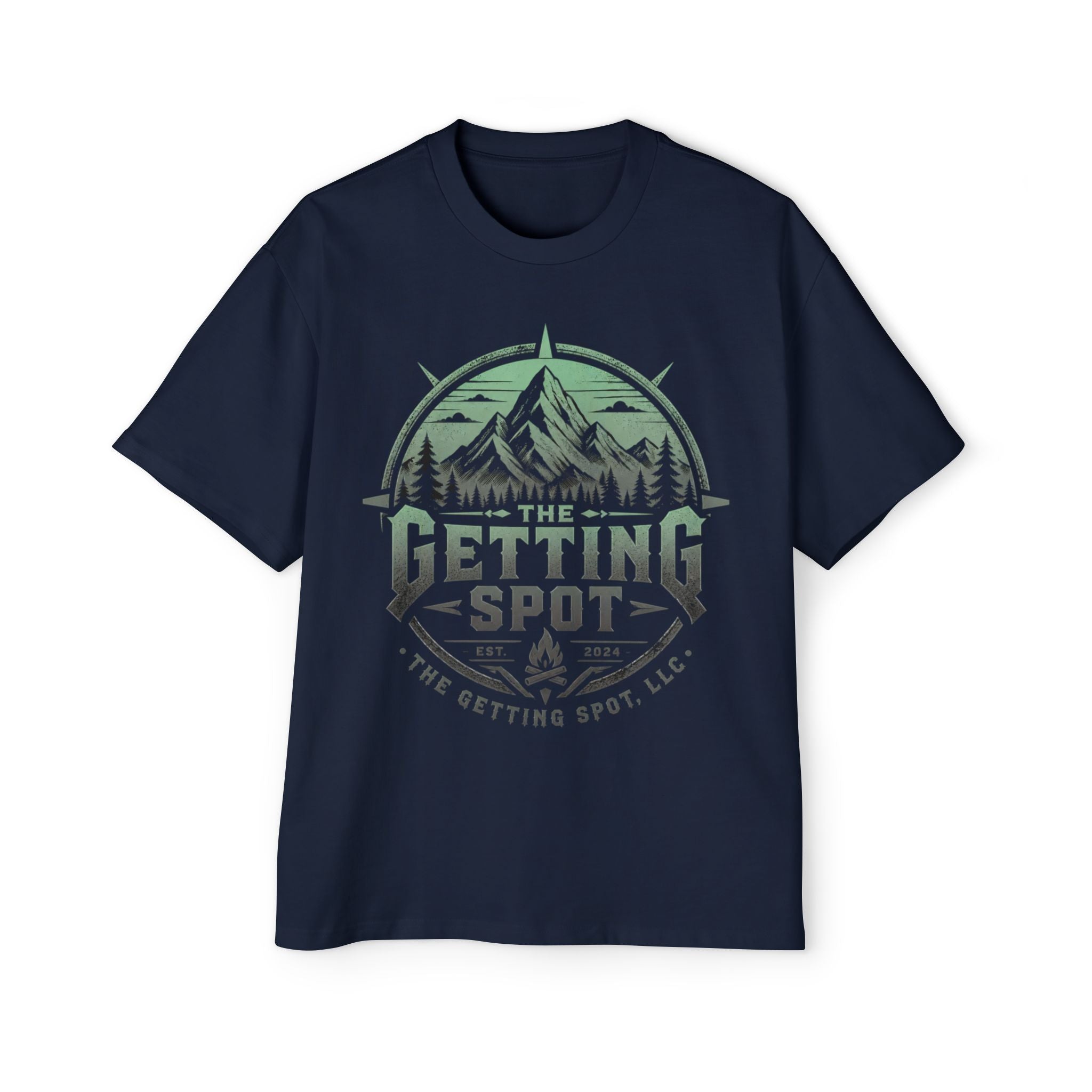 The Getting Spot Mountain Logo Tee — Men's Outdoor Graphic T-Shirt