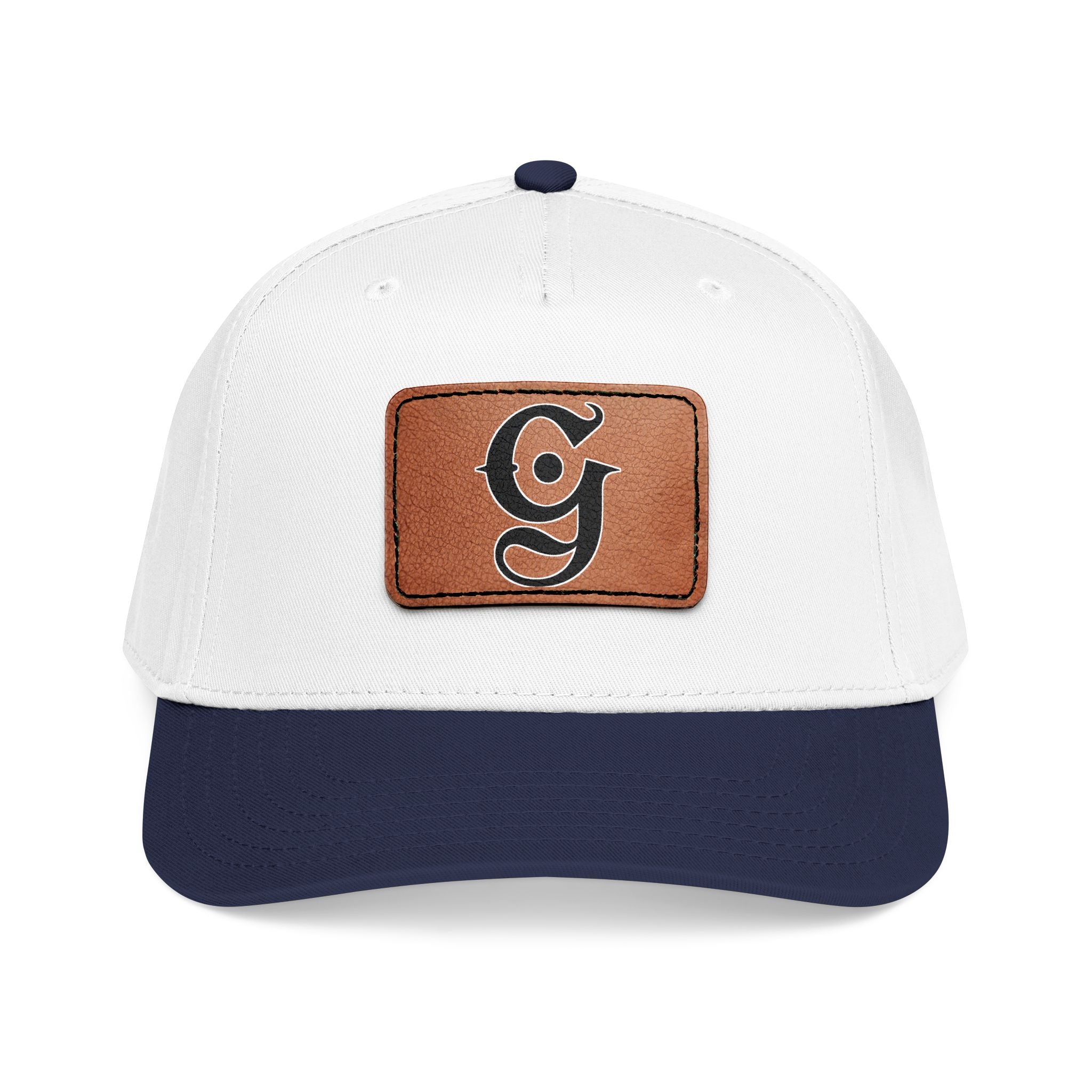Mid Profile Baseball Cap with Leather “G”