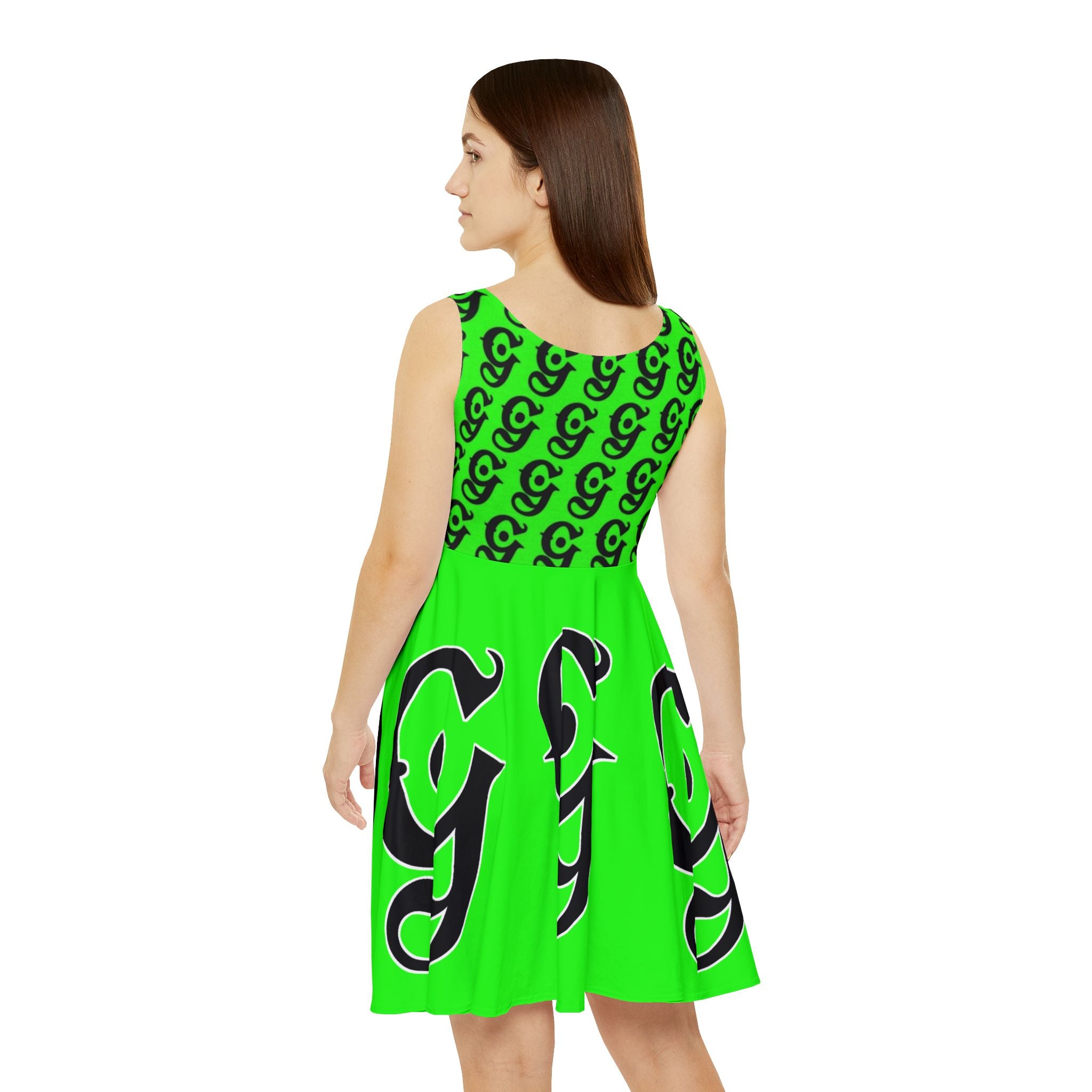 GETTIN It Skater Dress — Women's Graphic AOP Dress