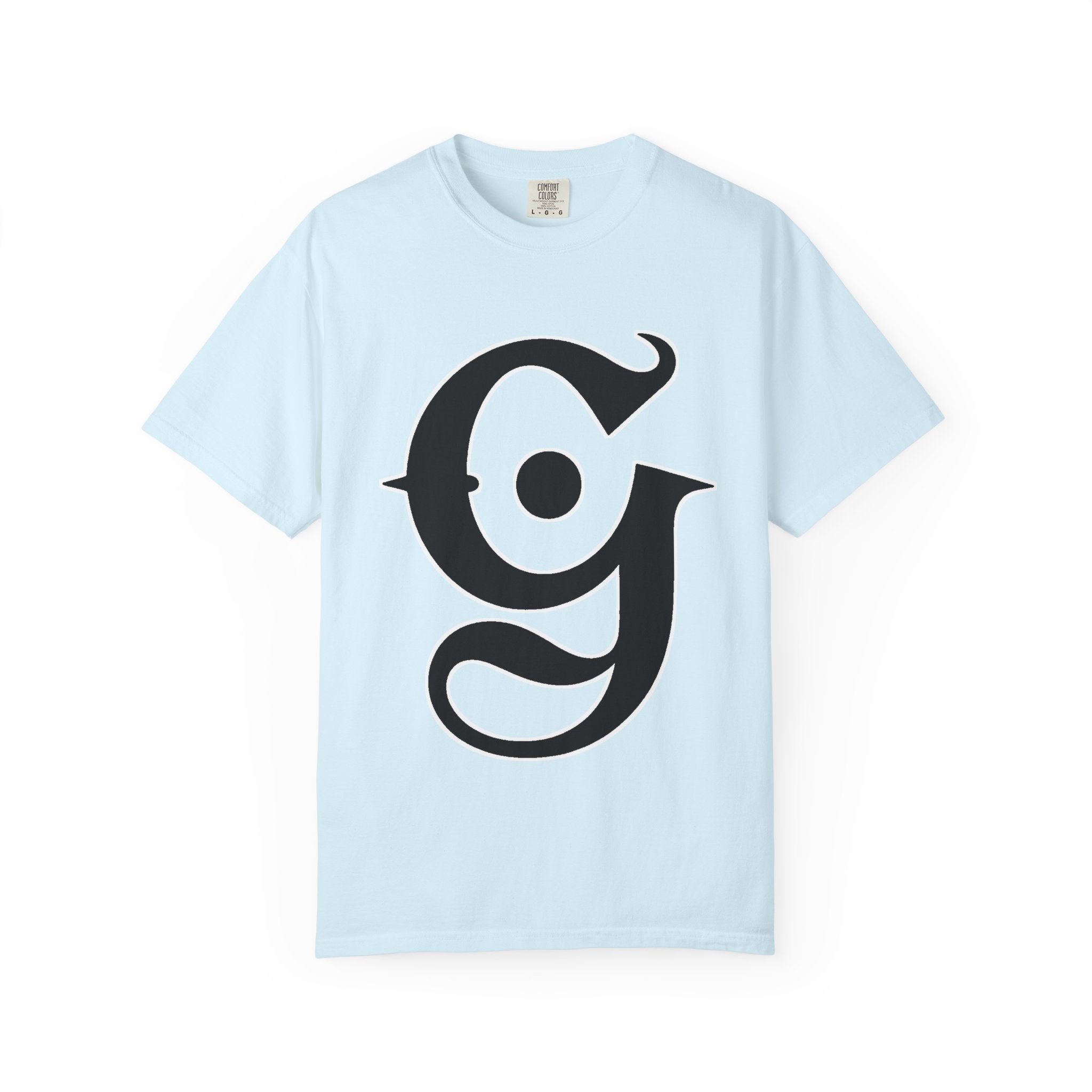 Garment-Dyed Graphic Tee — Gothic “g” Front & “The Getting Spot” Graffiti Back