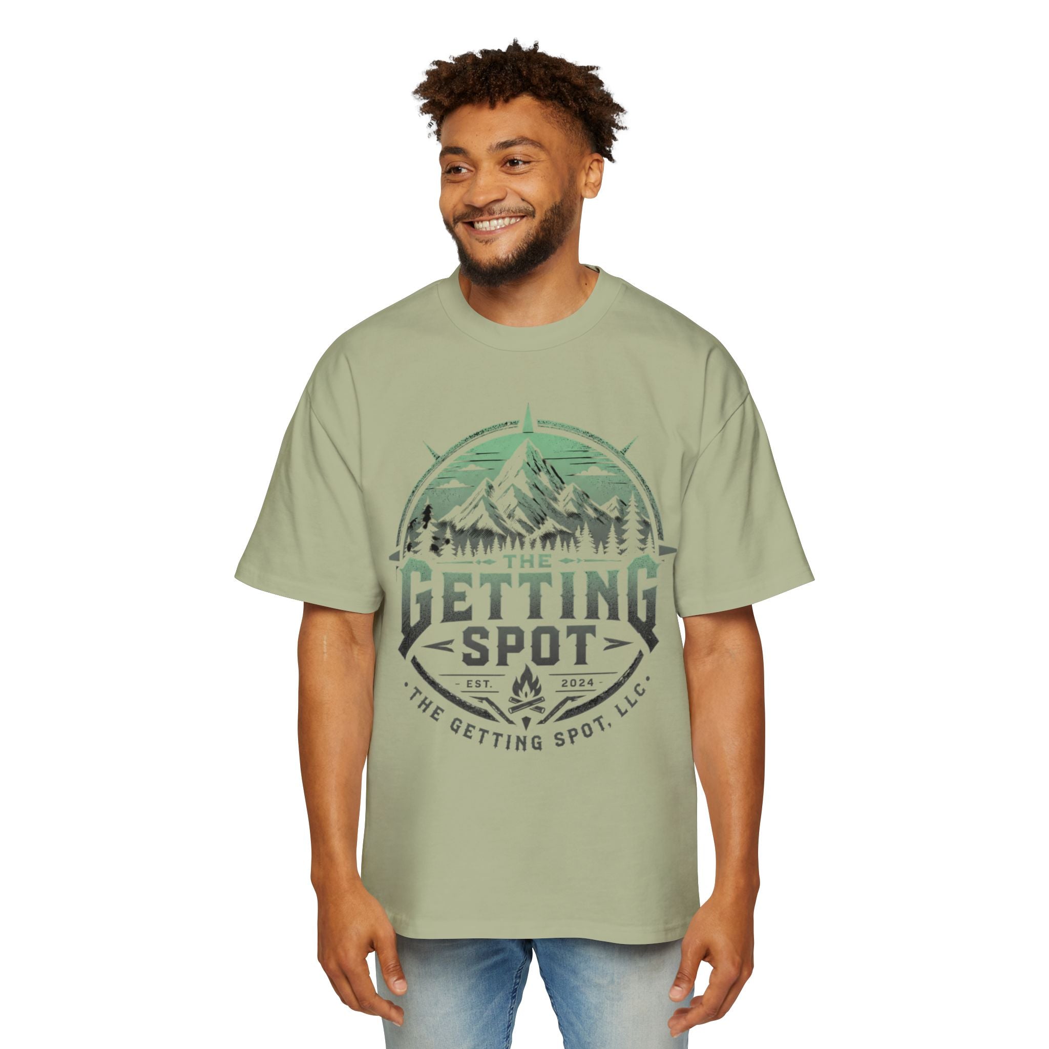 The Getting Spot Mountain Logo Tee — Men's Outdoor Graphic T-Shirt