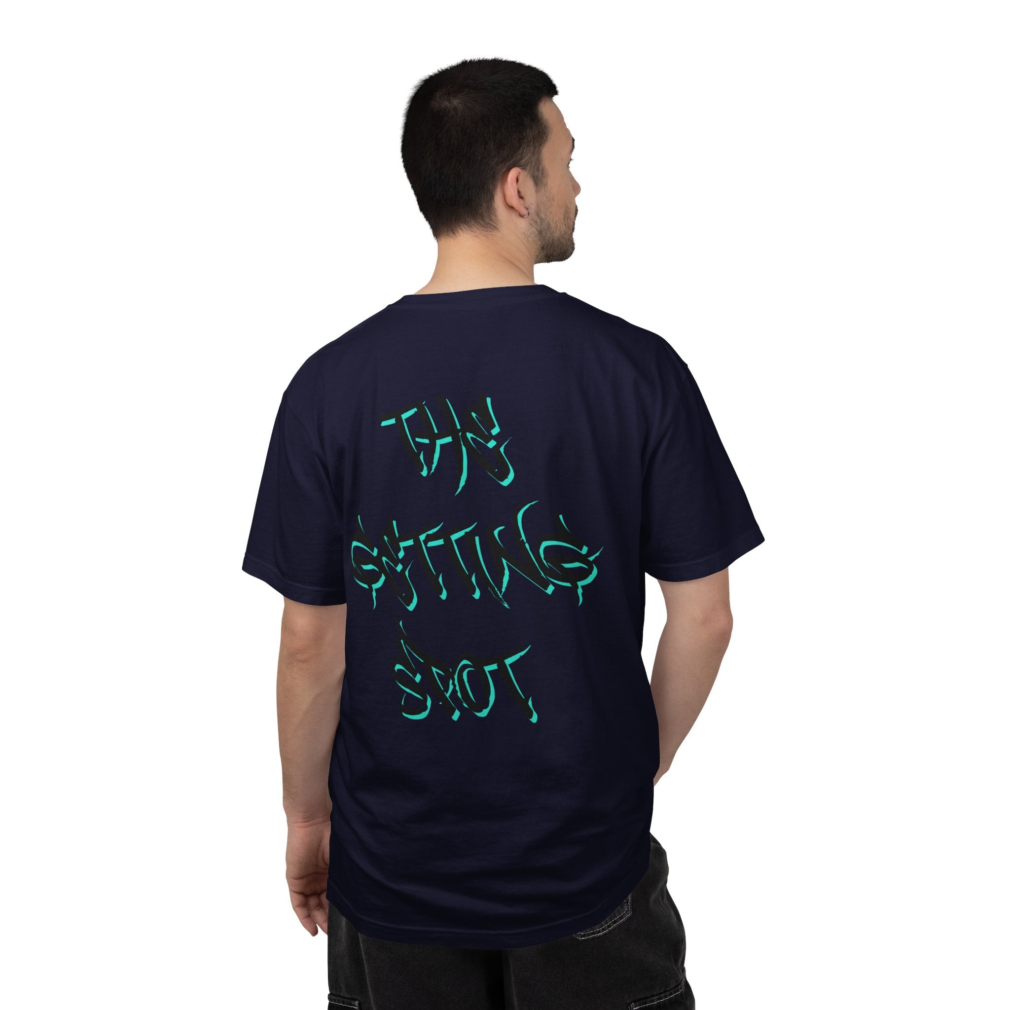 Garment-Dyed Graphic Tee — Gothic “g” Front & “The Getting Spot” Graffiti Back