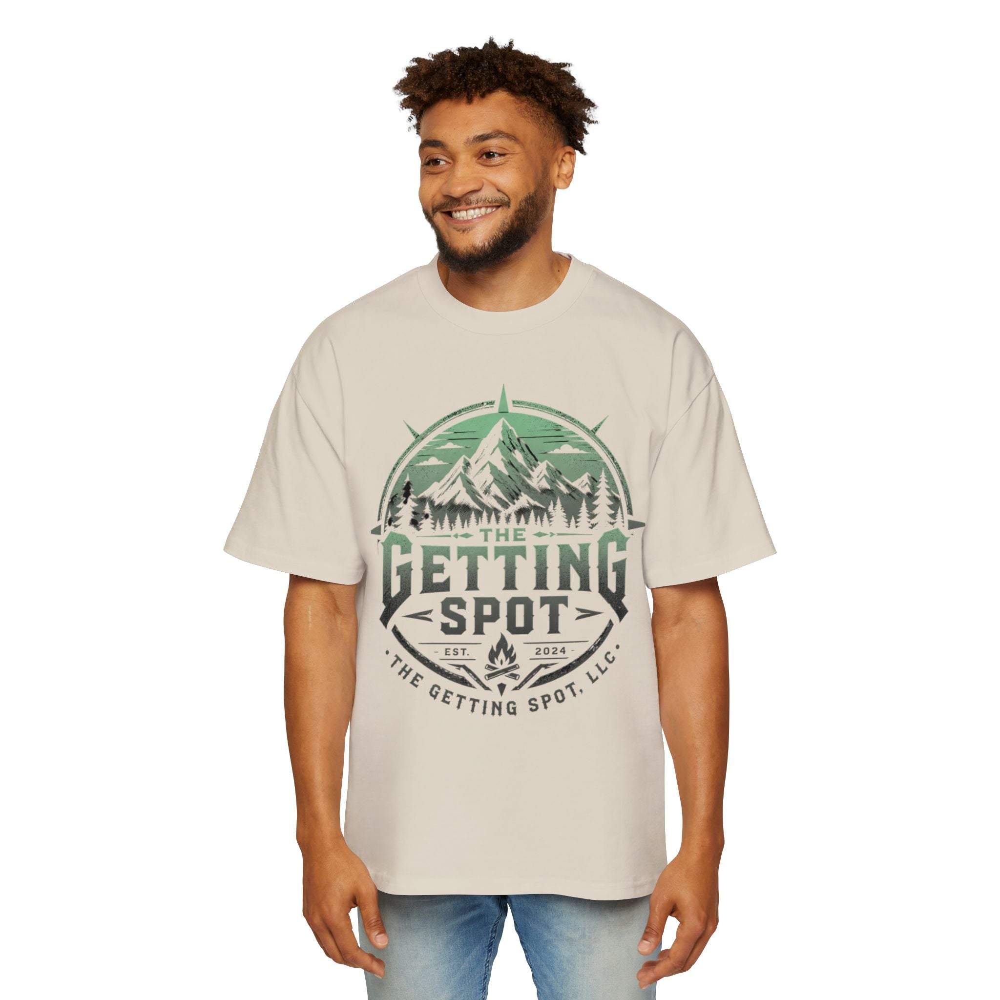 The Getting Spot Mountain Logo Tee — Men's Outdoor Graphic T-Shirt