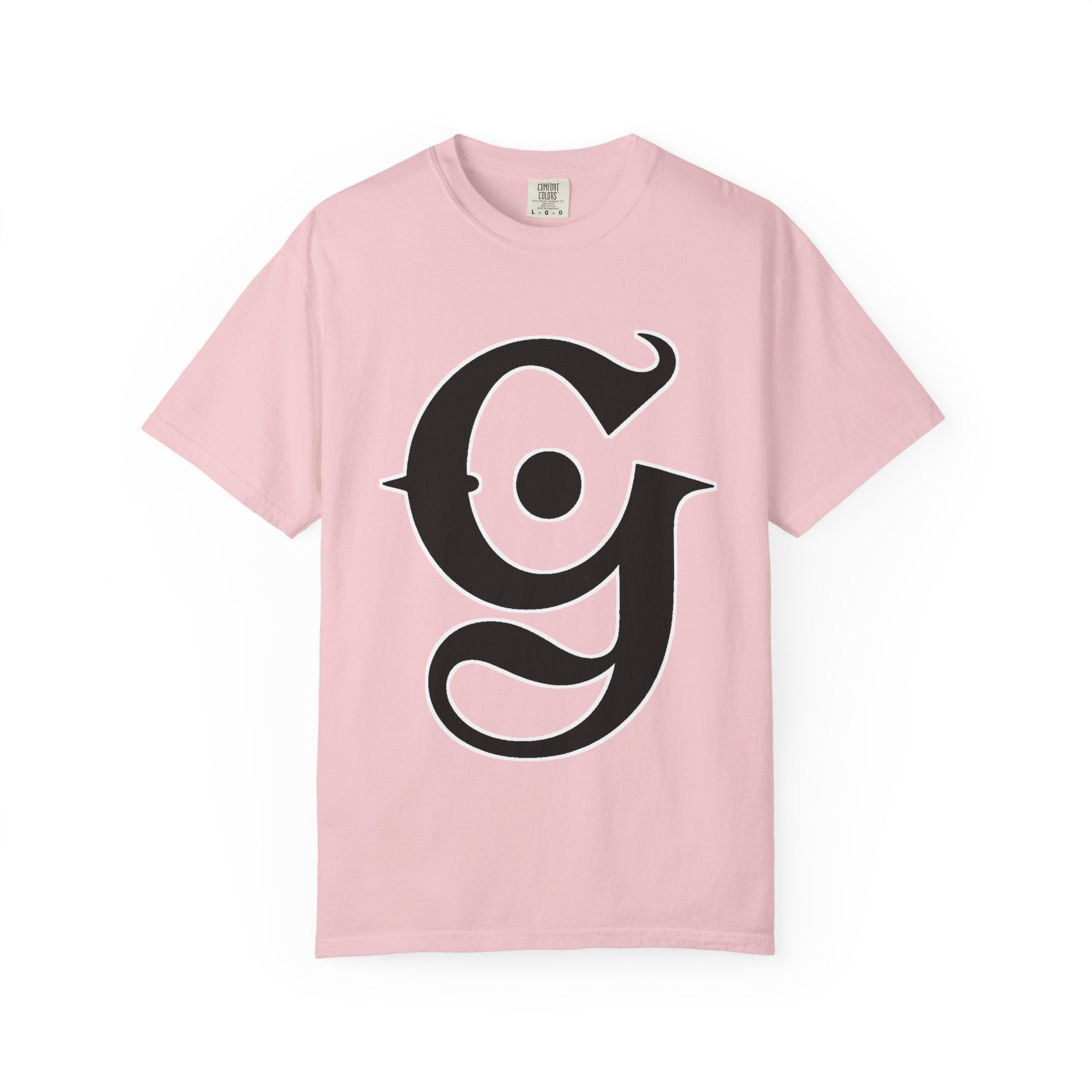 Garment-Dyed Graphic Tee — Gothic “g” Front & “The Getting Spot” Graffiti Back