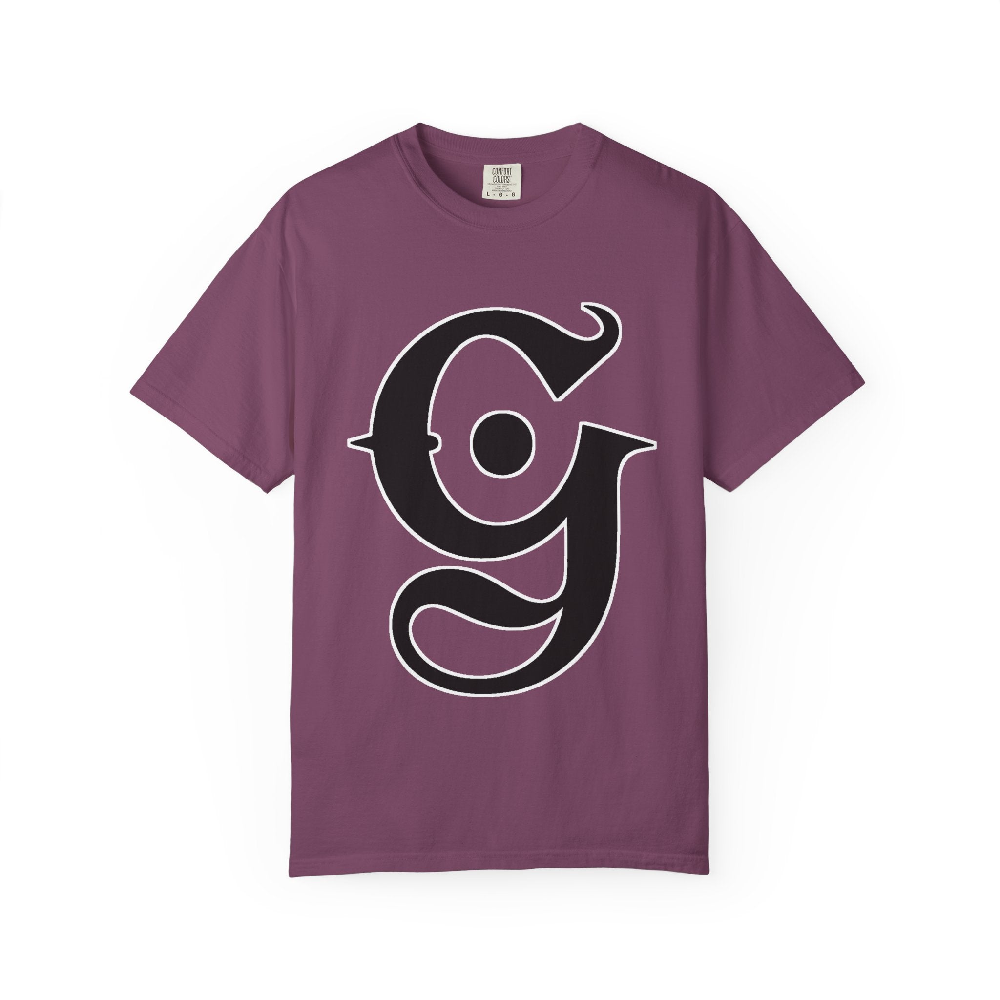 Garment-Dyed Graphic Tee — Gothic “g” Front & “The Getting Spot” Graffiti Back