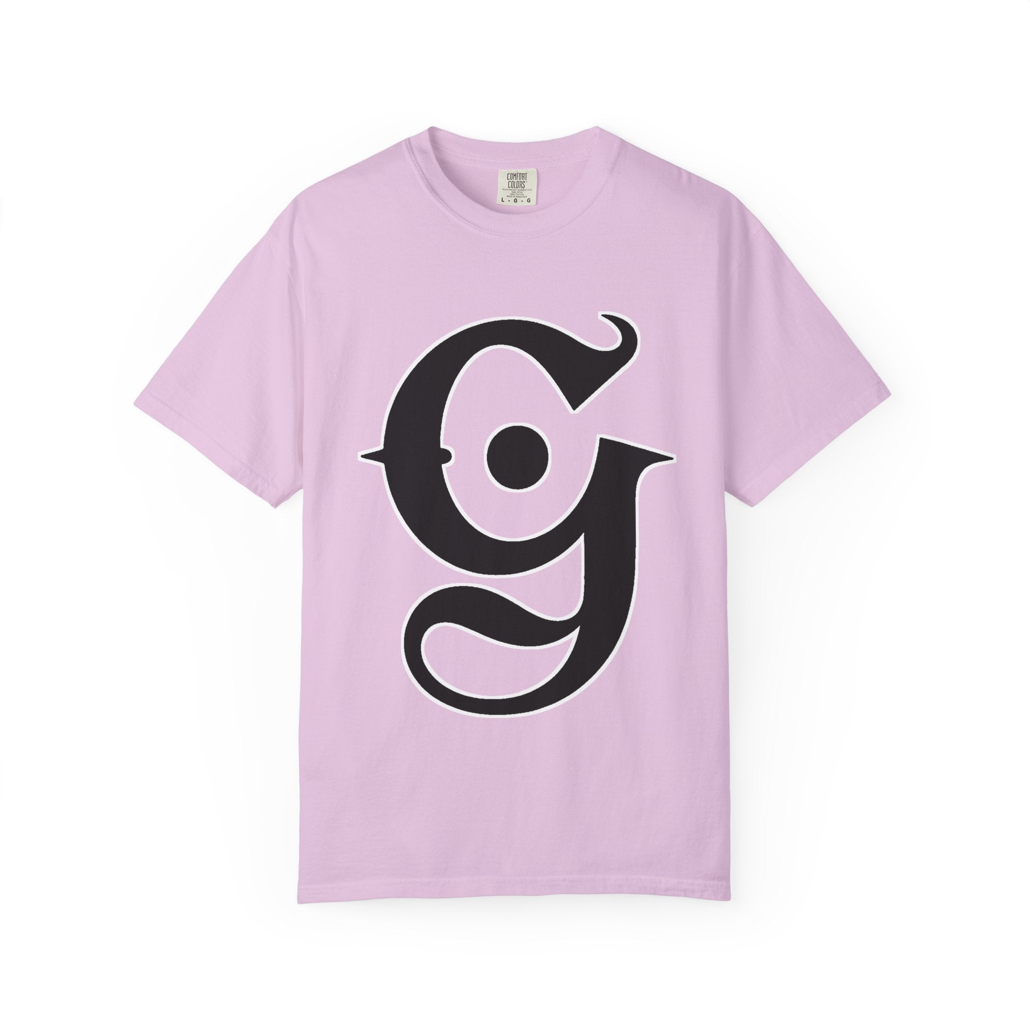 Garment-Dyed Graphic Tee — Gothic “g” Front & “The Getting Spot” Graffiti Back