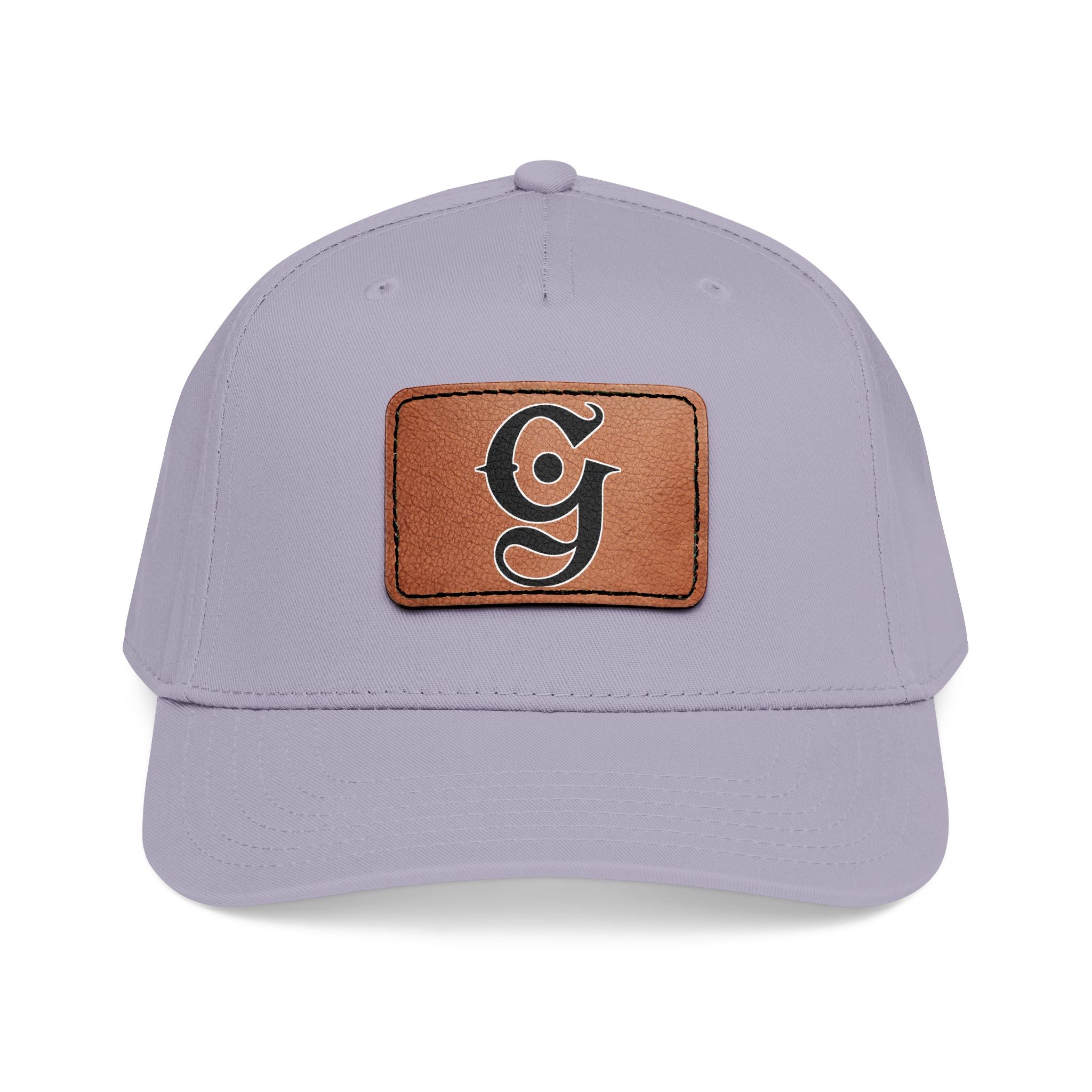 Mid Profile Baseball Cap with Leather “G”