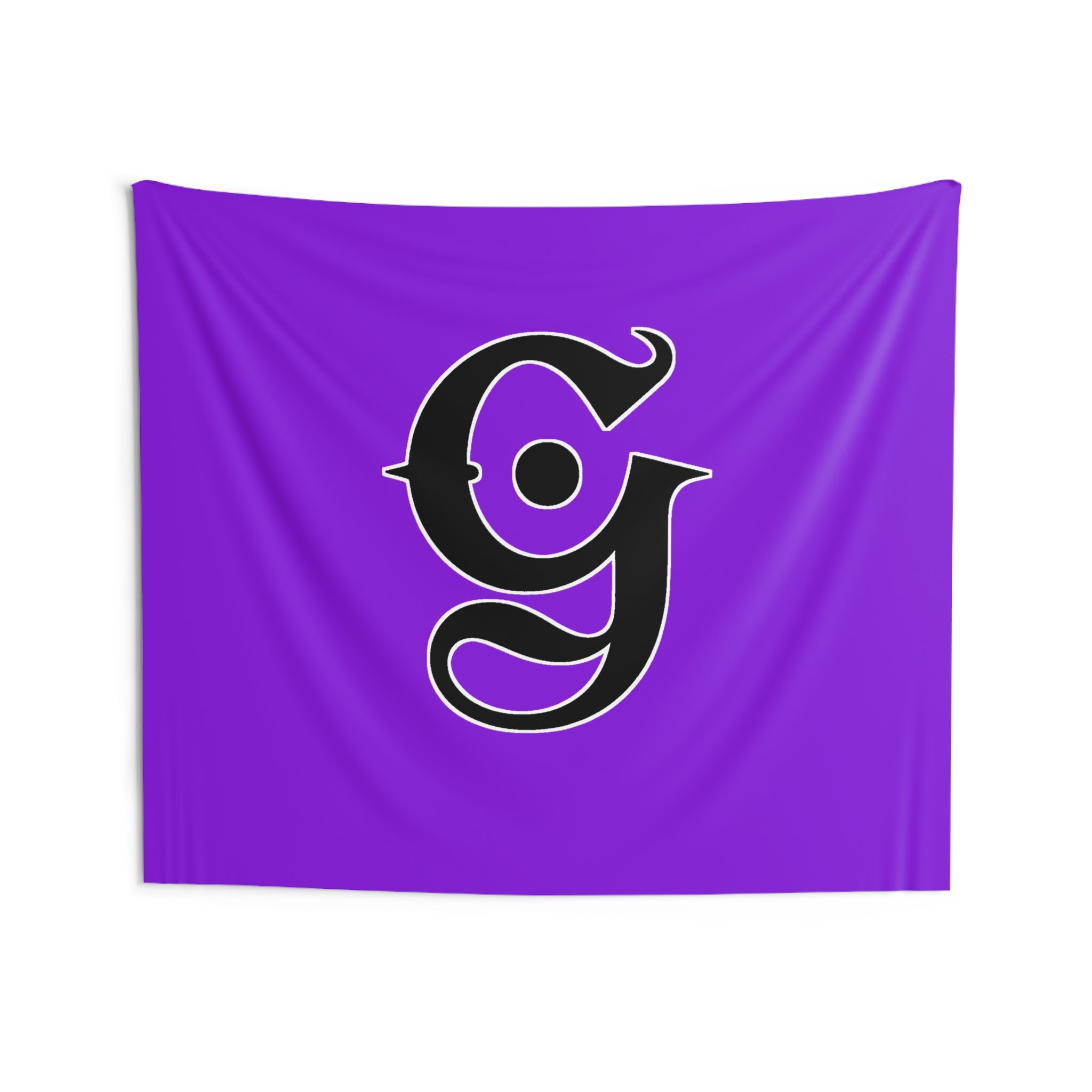 Big G Wall Tapestry — Purple with Black Logo