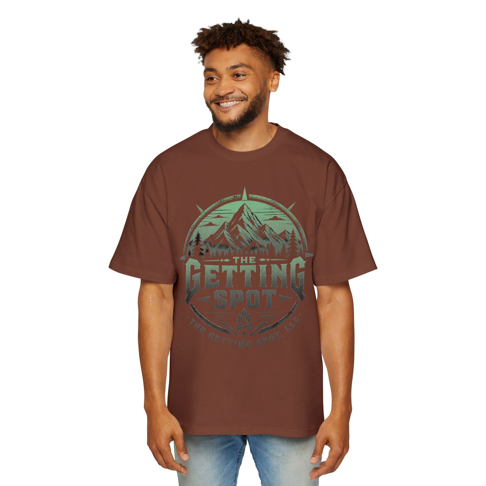 The Getting Spot Mountain Logo Tee — Men's Outdoor Graphic T-Shirt