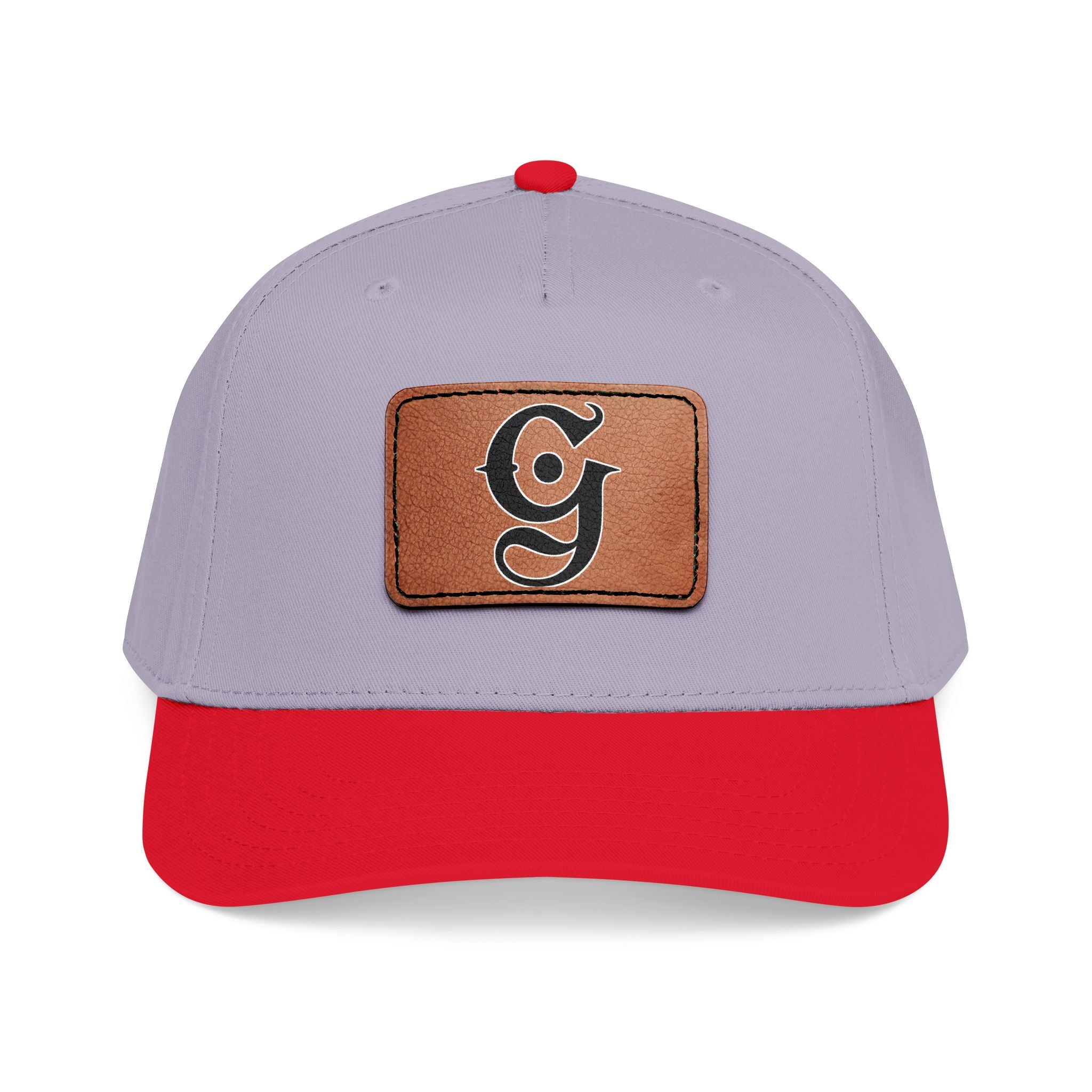 Mid Profile Baseball Cap with Leather “G”
