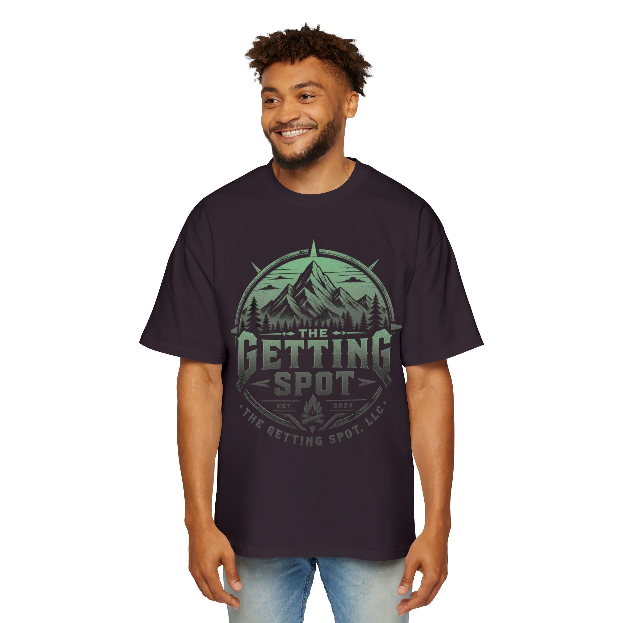 The Getting Spot Mountain Logo Tee — Men's Outdoor Graphic T-Shirt