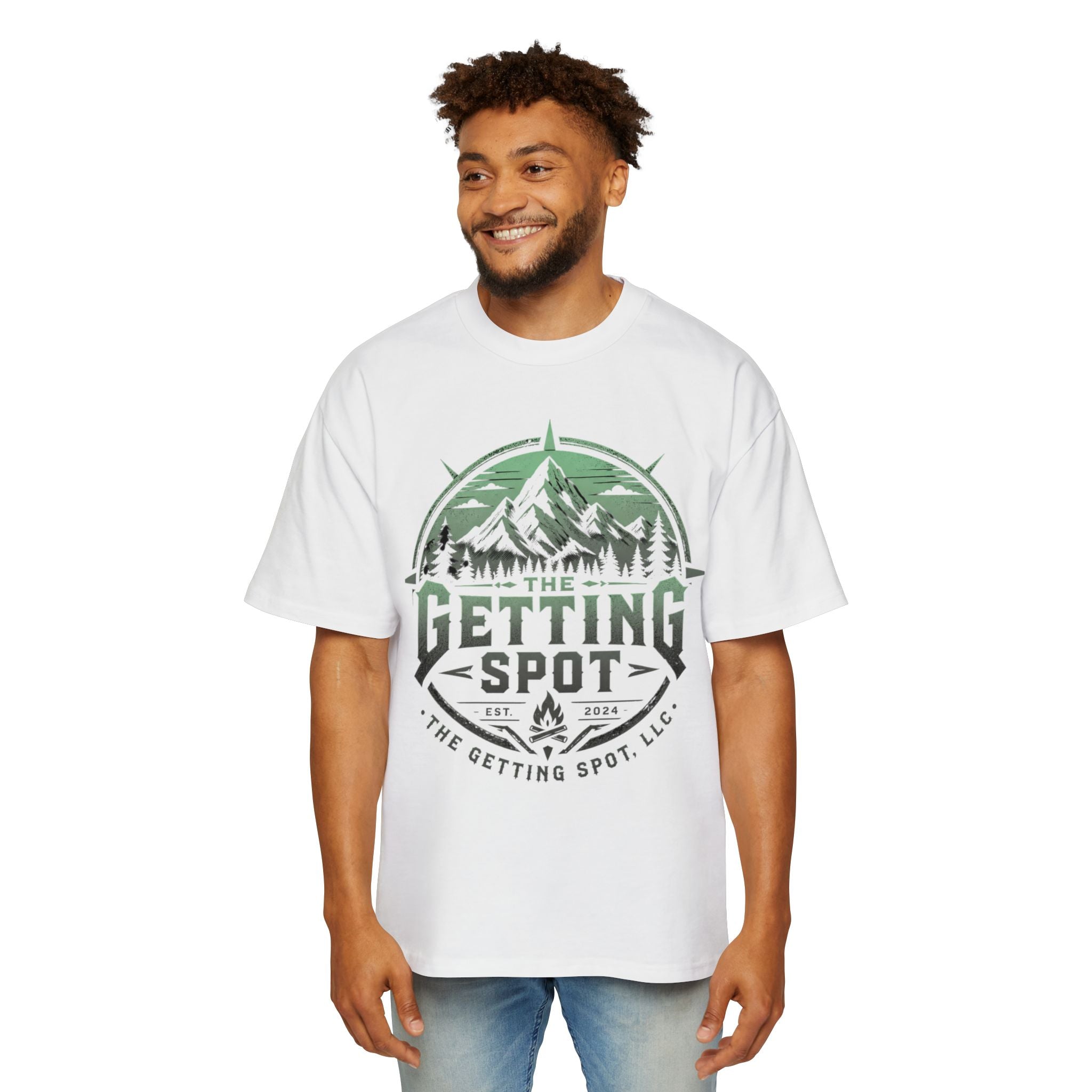 The Getting Spot Mountain Logo Tee — Men's Outdoor Graphic T-Shirt
