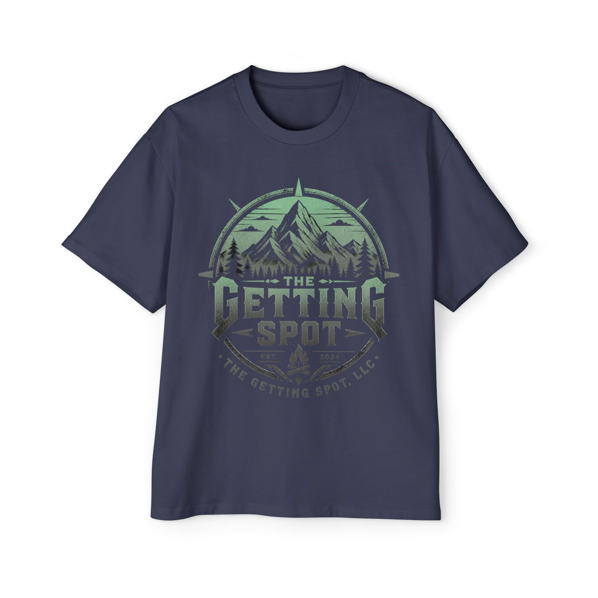 The Getting Spot Mountain Logo Tee — Men's Outdoor Graphic T-Shirt