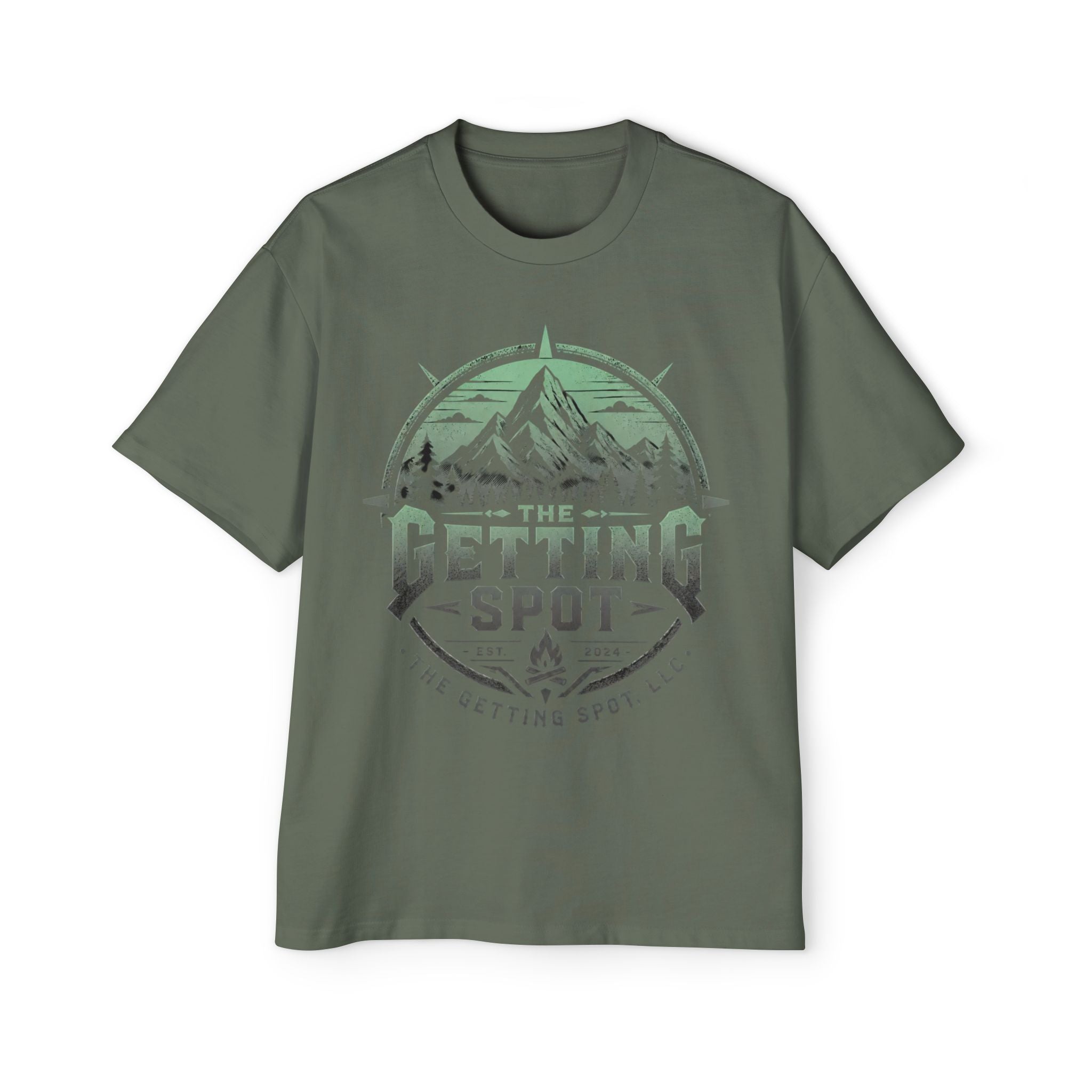 The Getting Spot Mountain Logo Tee — Men's Outdoor Graphic T-Shirt