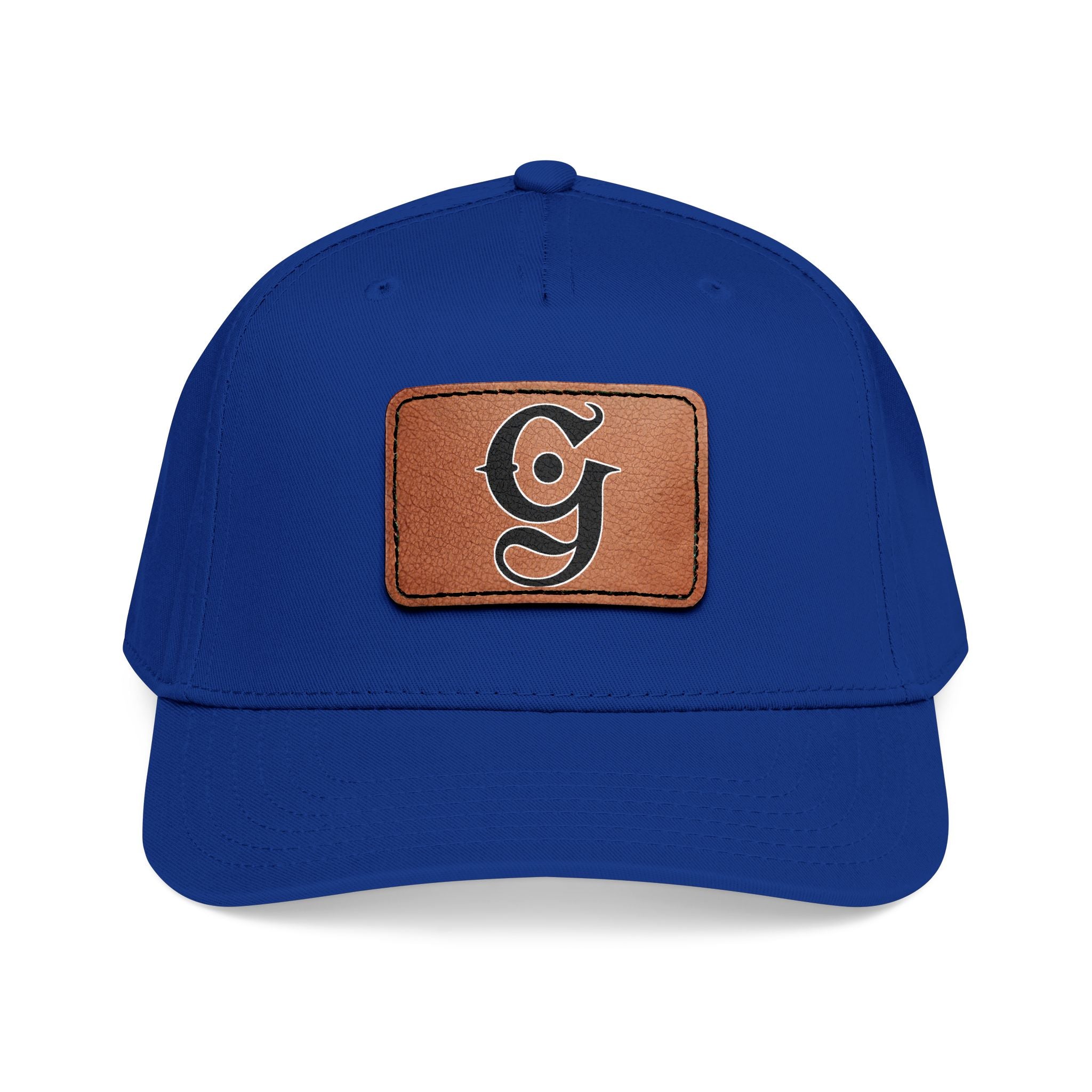 Mid Profile Baseball Cap with Leather “G”