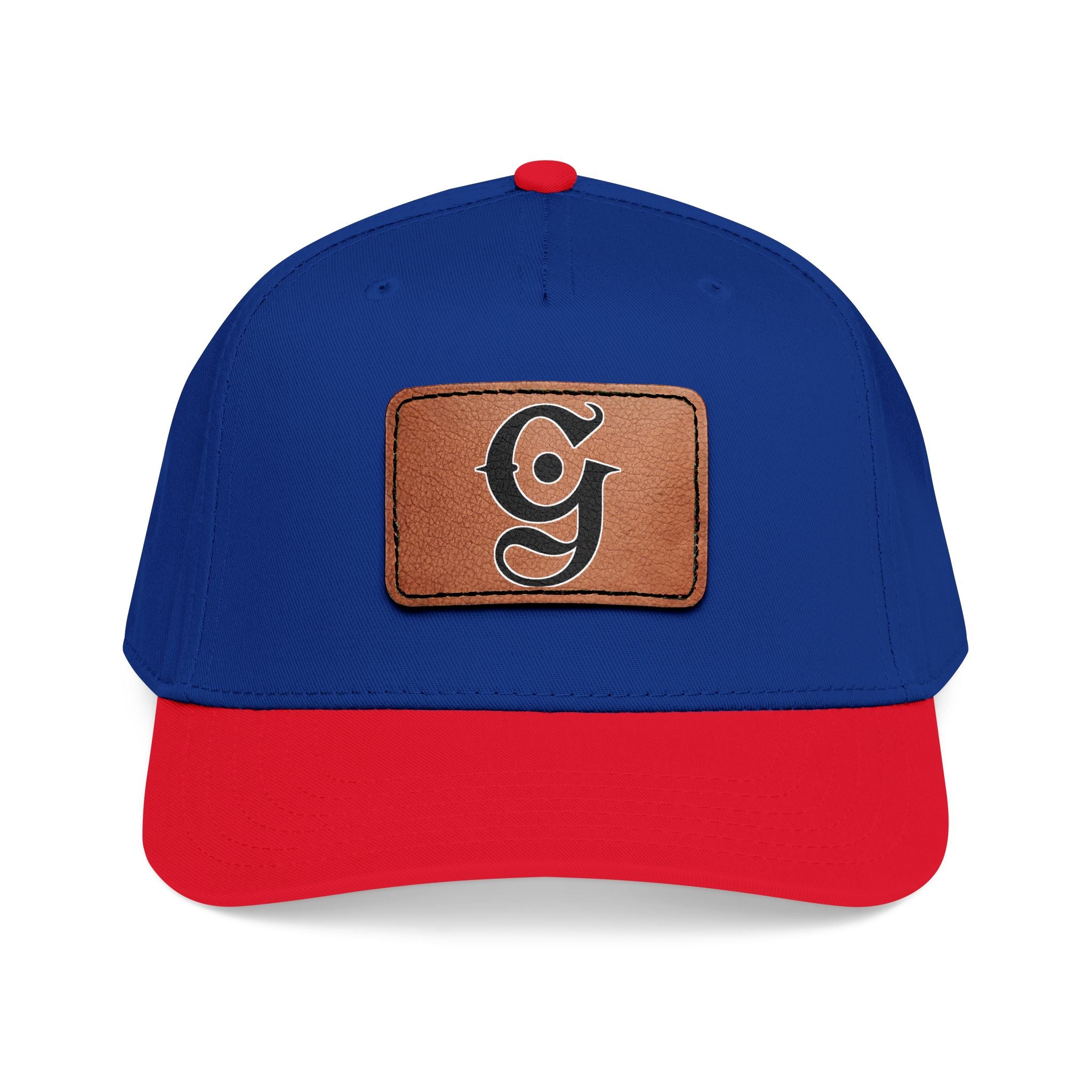 Mid Profile Baseball Cap with Leather “G”