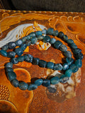 natural green agate tumbled beads