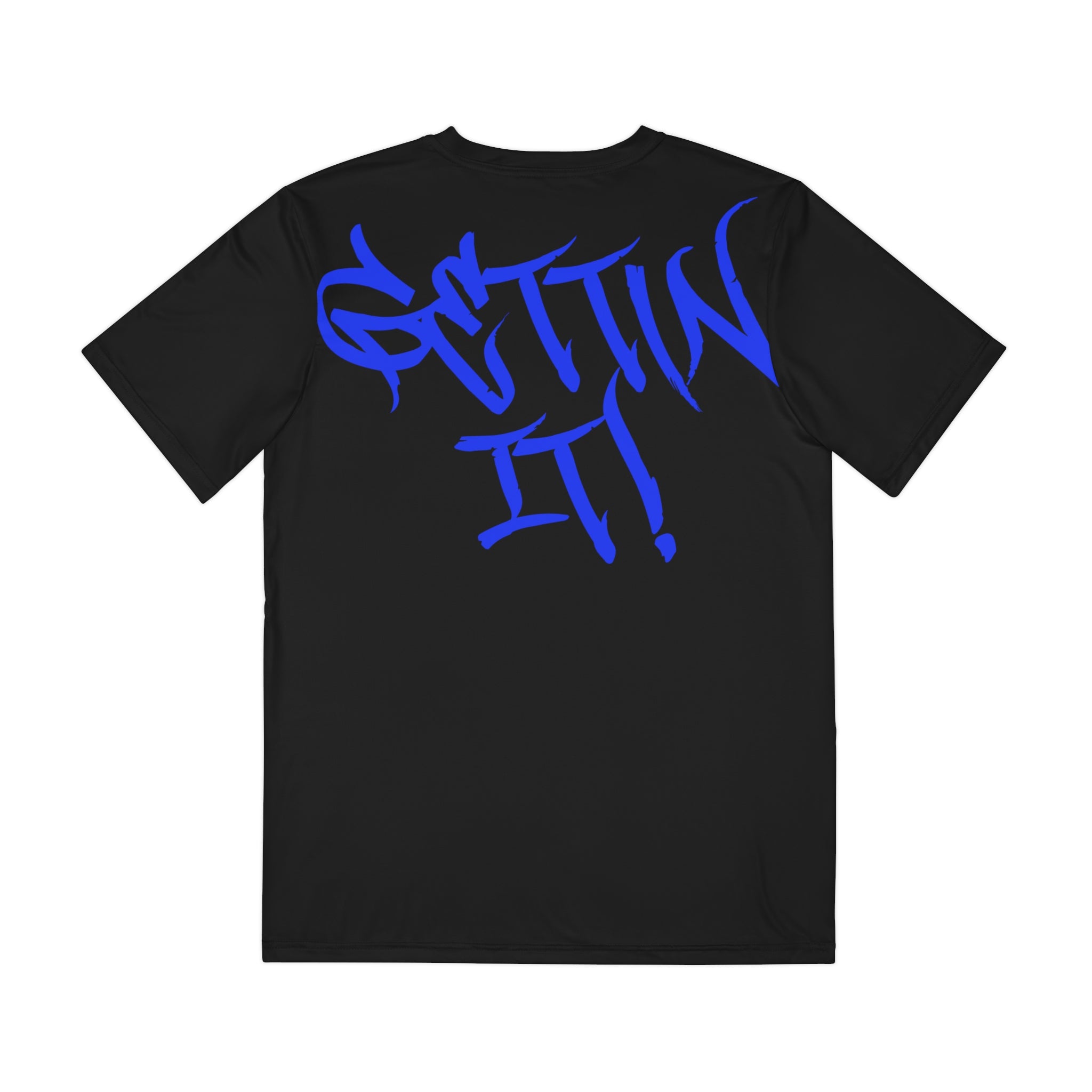 GETTIN it! Men's Polyester Tee — Motivational All-Over Print Shirt