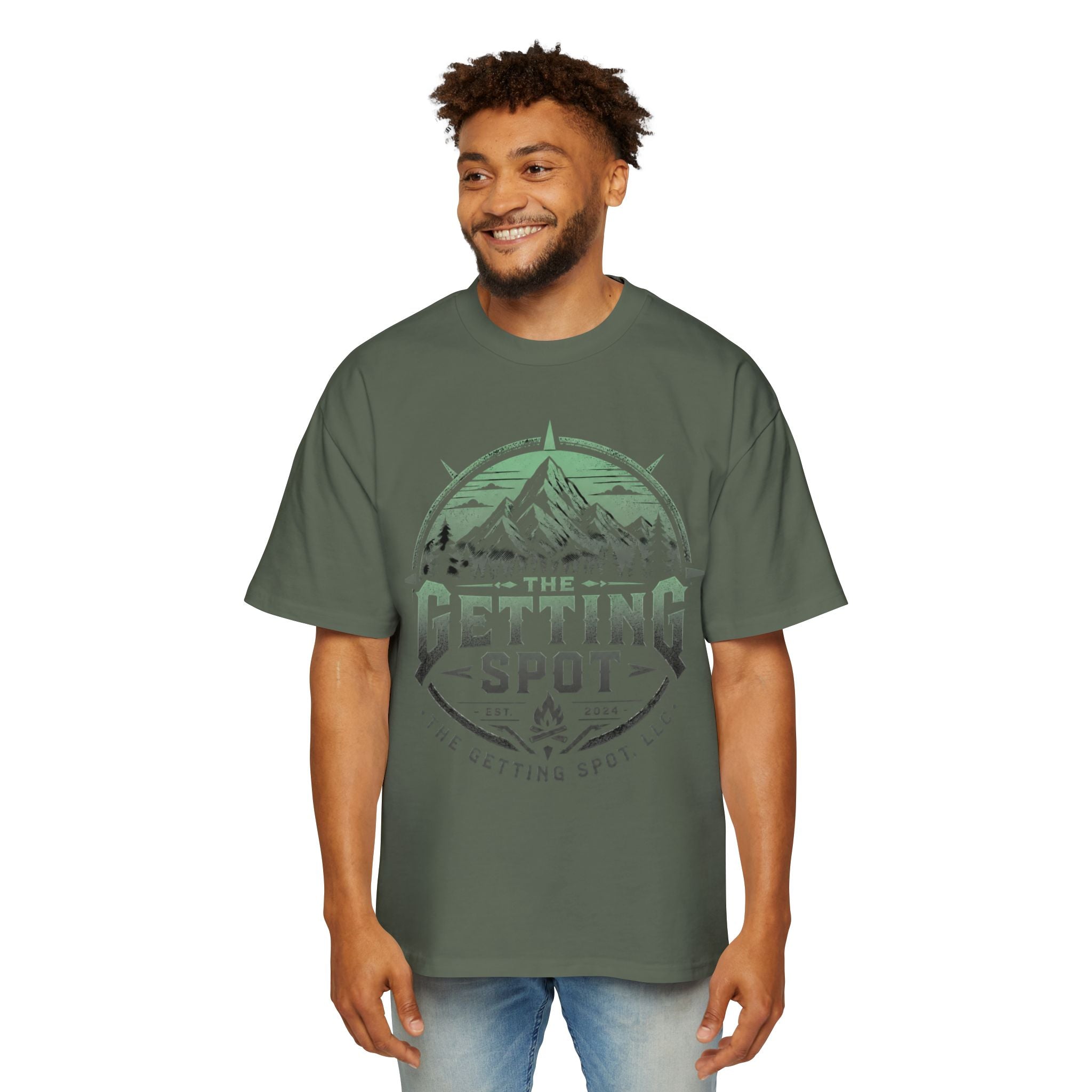 The Getting Spot Mountain Logo Tee — Men's Outdoor Graphic T-Shirt