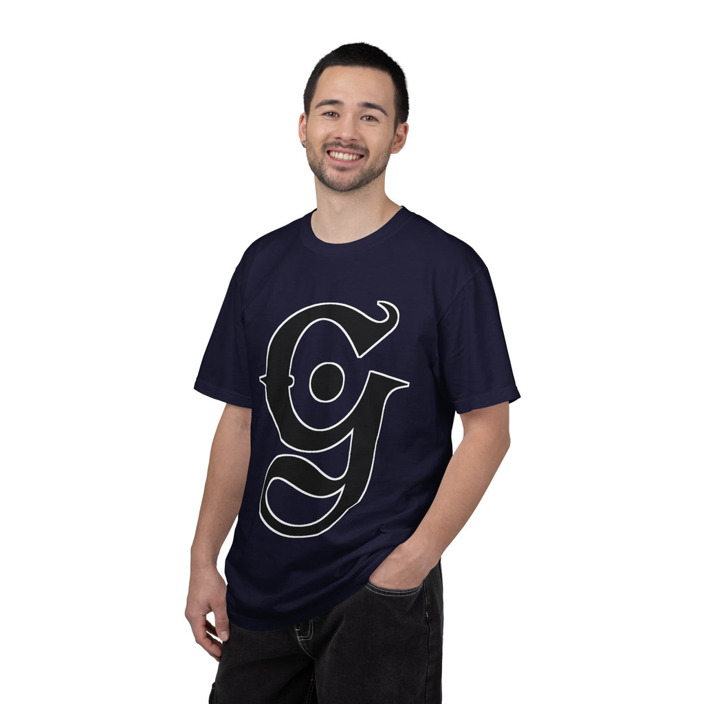 Garment-Dyed Graphic Tee — Gothic “g” Front & “The Getting Spot” Graffiti Back