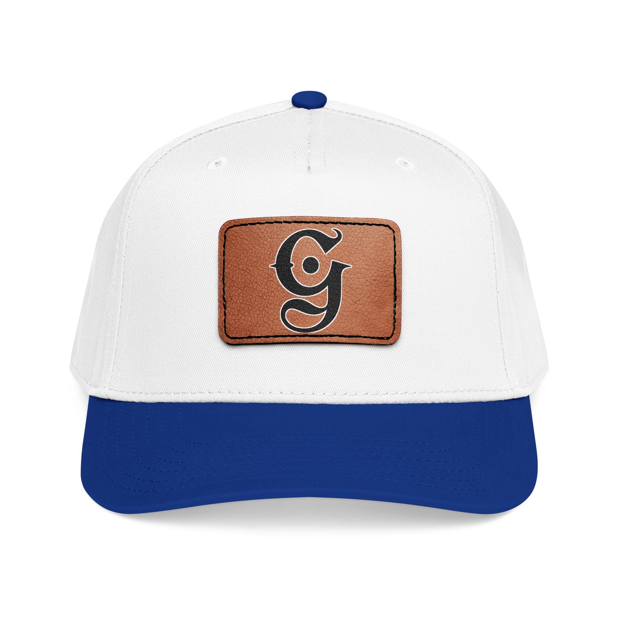 Mid Profile Baseball Cap with Leather “G”