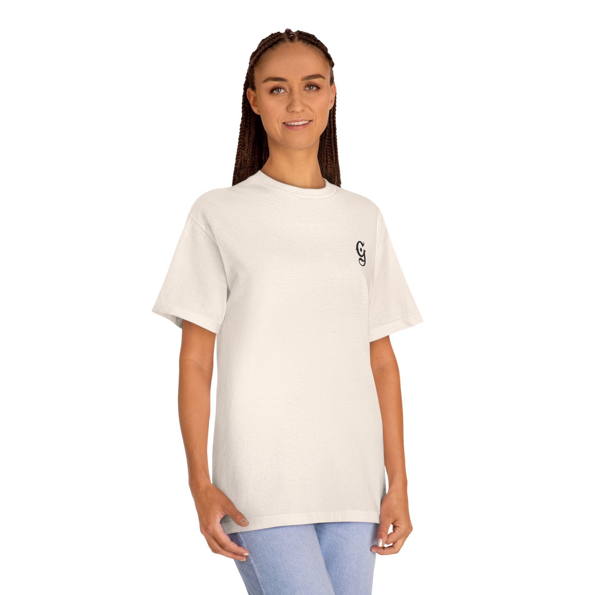"Get Some" Graphic Tee — White Streetwear T-Shirt with Script Logo