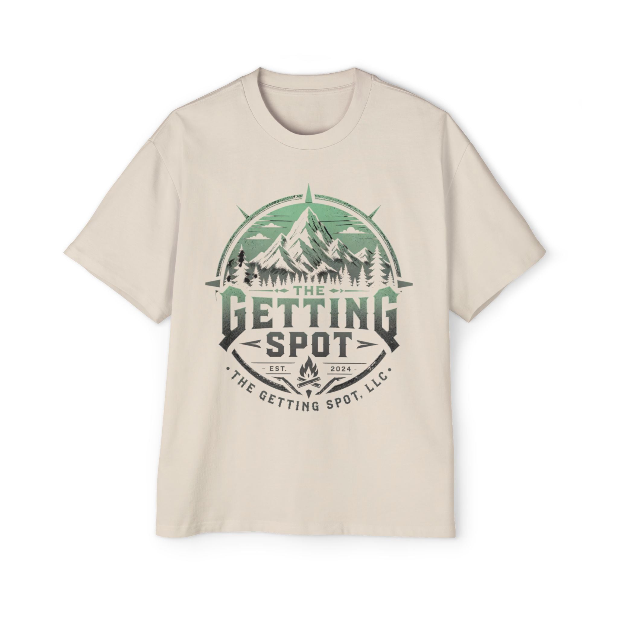 The Getting Spot Mountain Logo Tee — Men's Outdoor Graphic T-Shirt