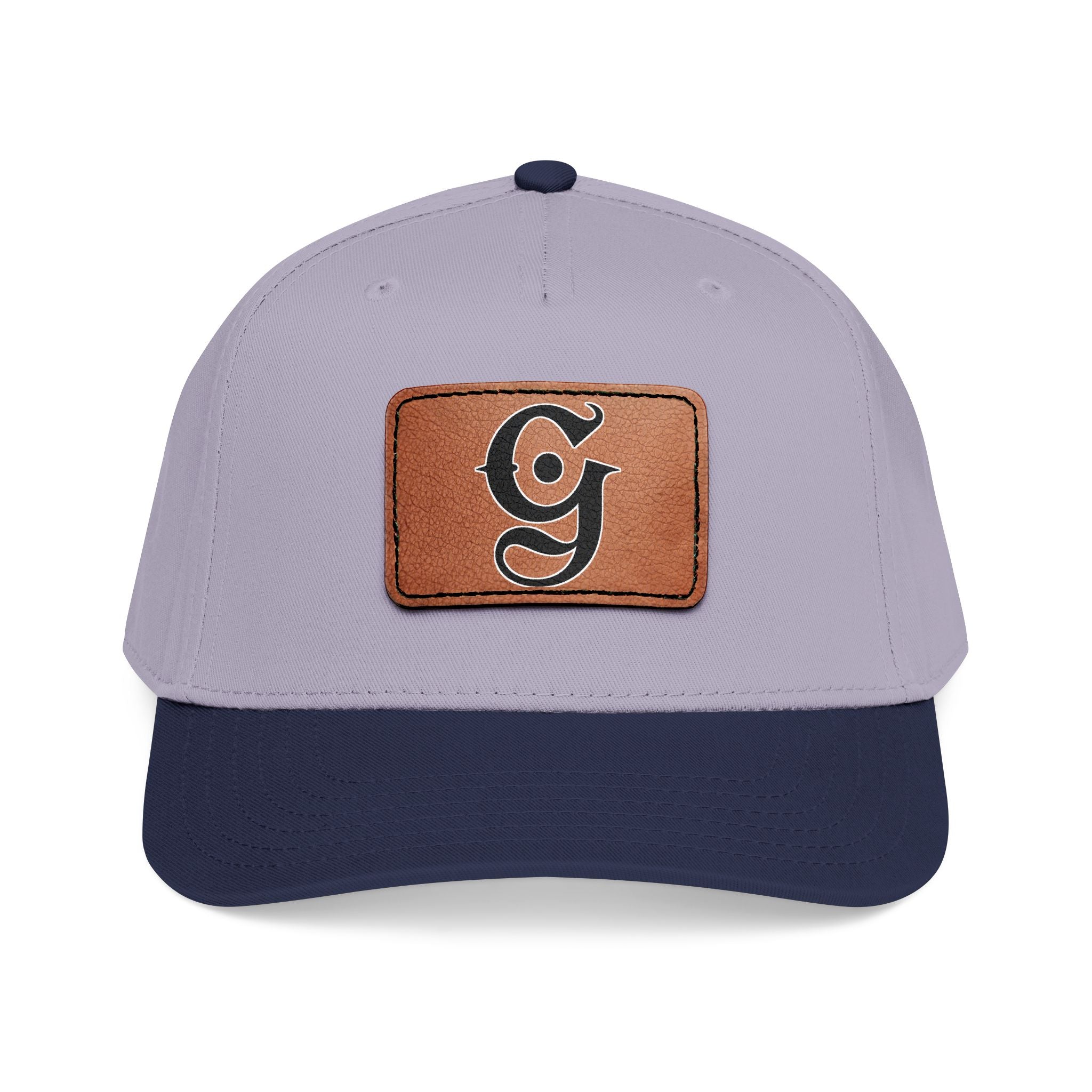 Mid Profile Baseball Cap with Leather “G”
