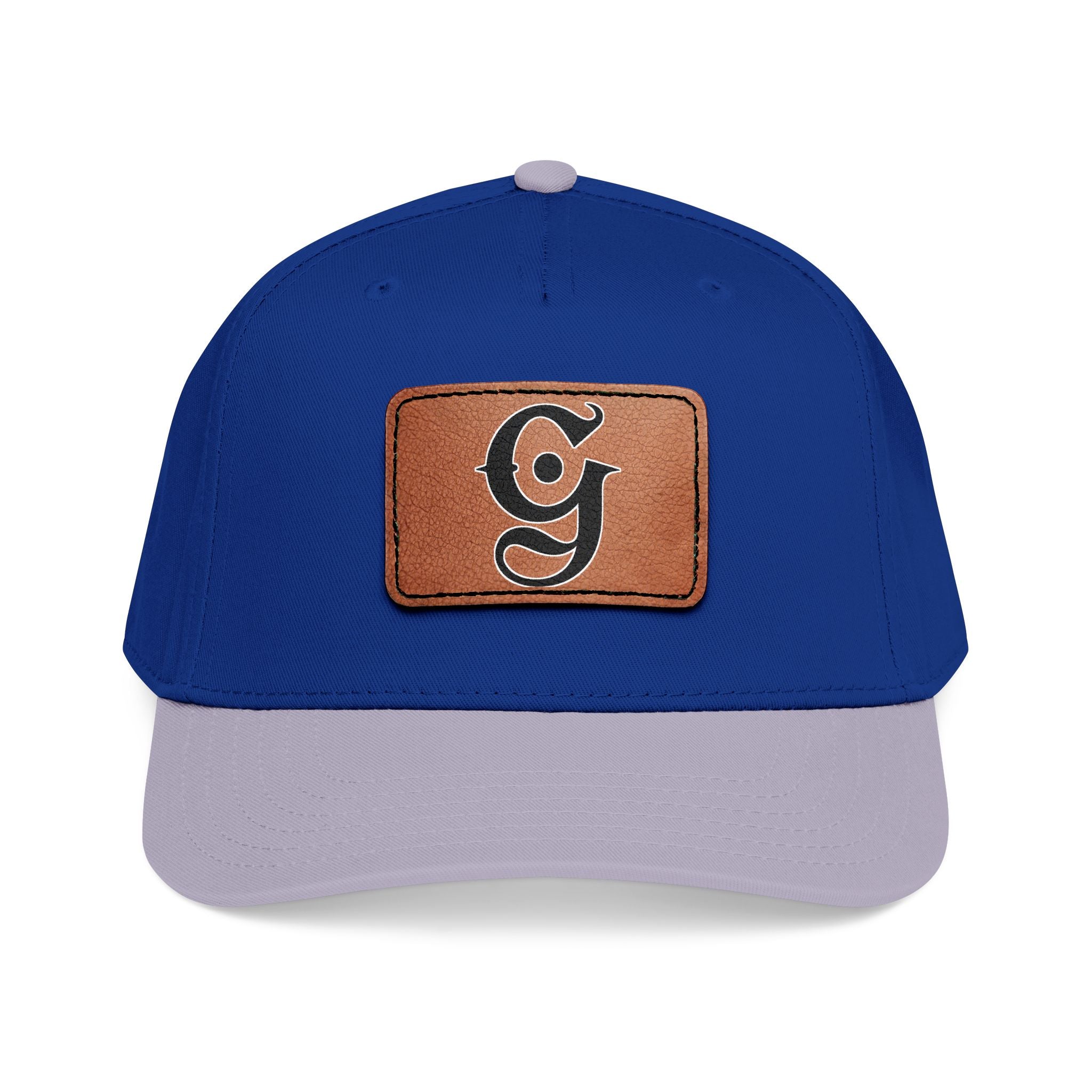 Mid Profile Baseball Cap with Leather “G”