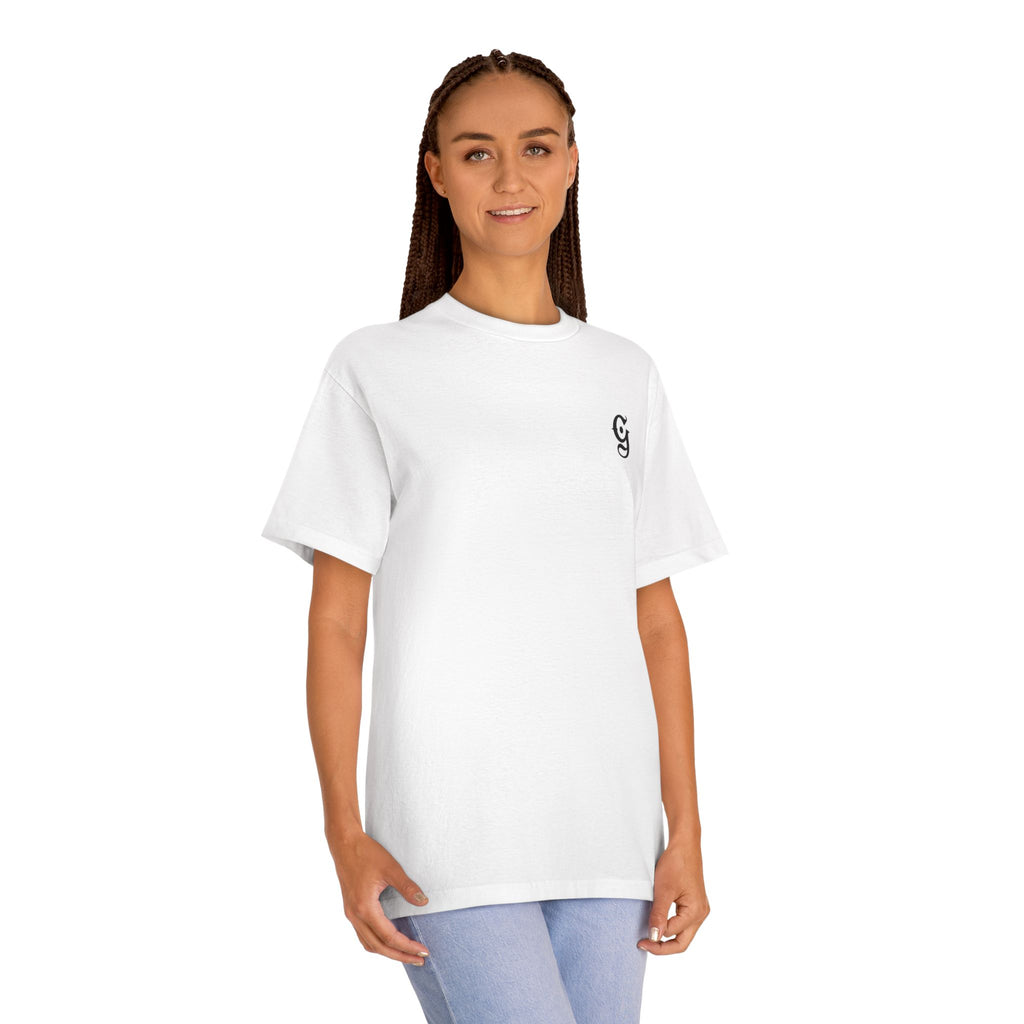 "Get Some" Graphic Tee — White Streetwear T-Shirt with Script Logo