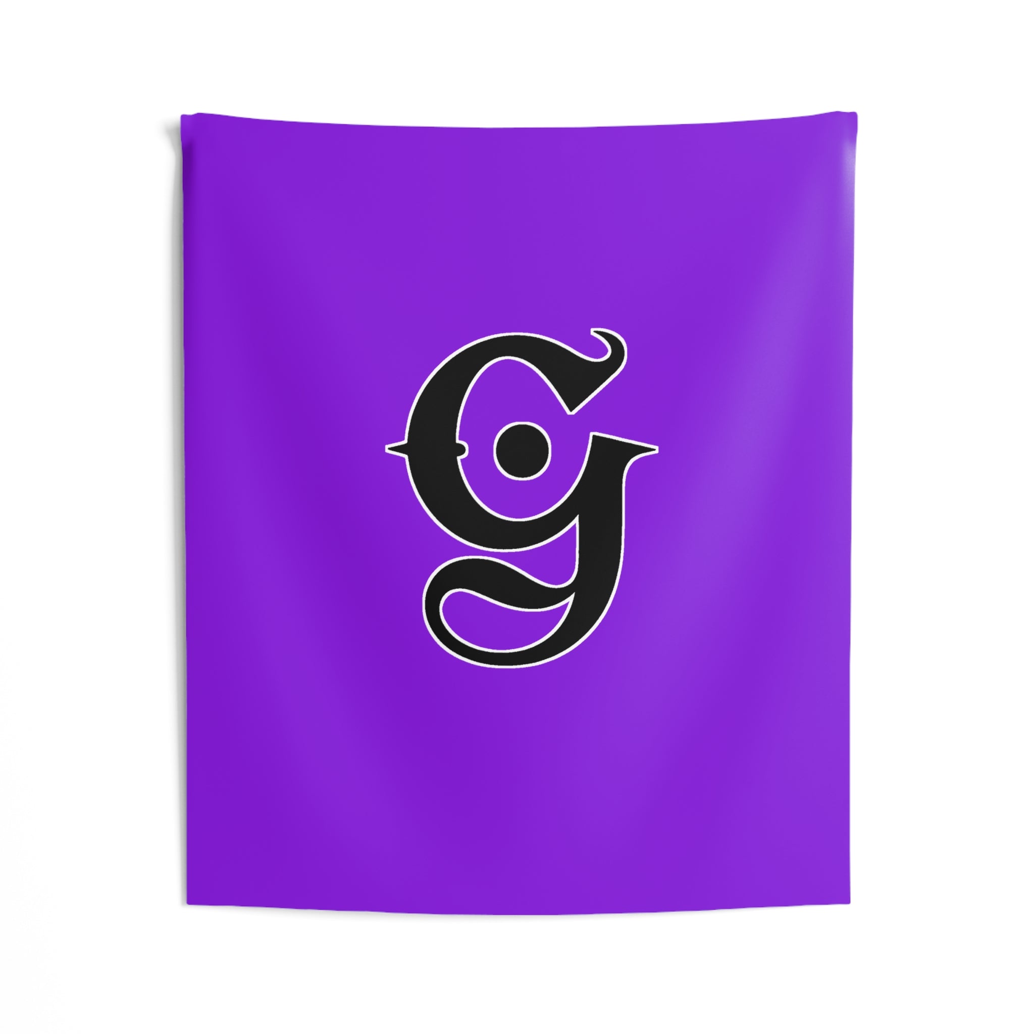 Big G Wall Tapestry — Purple with Black Logo