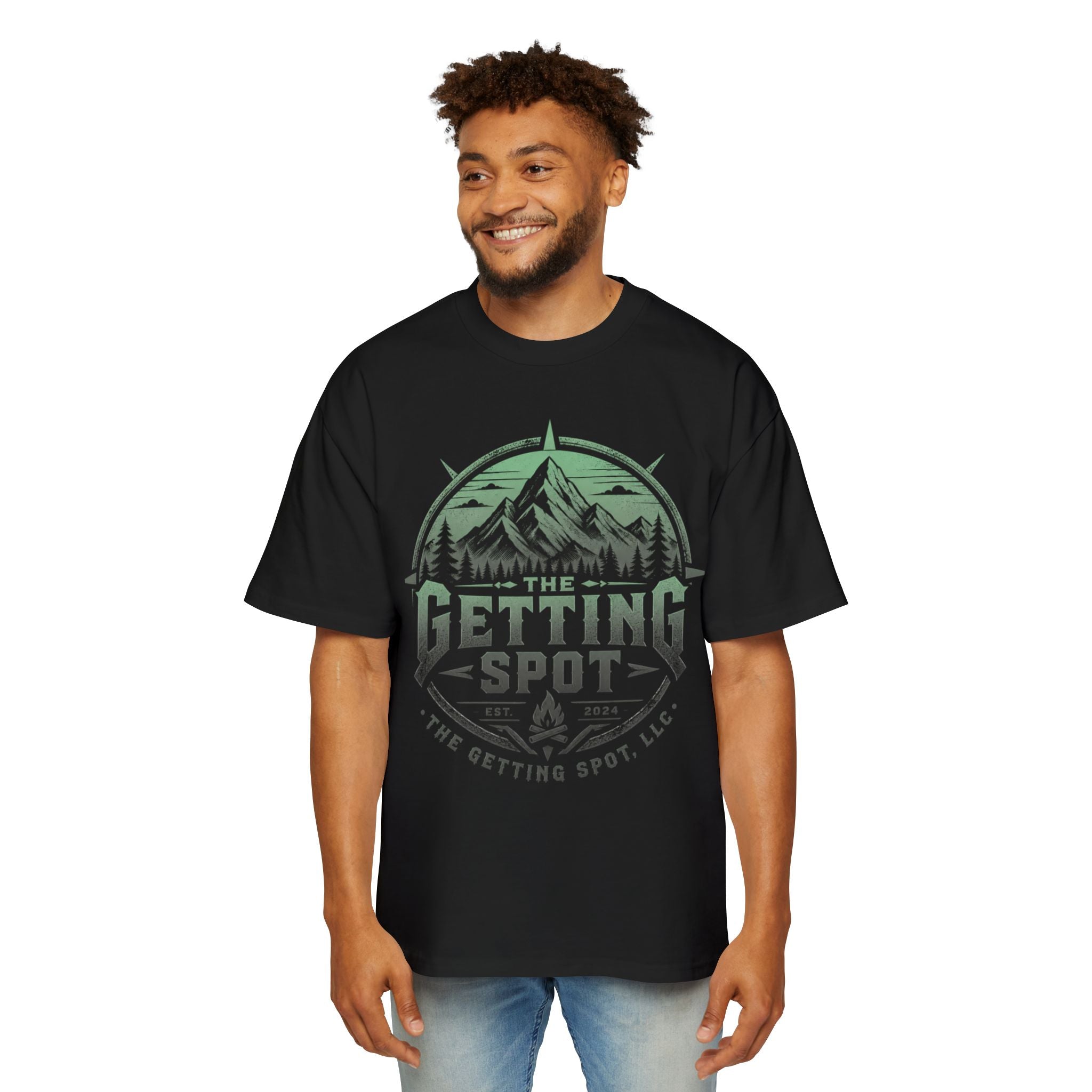 The Getting Spot Mountain Logo Tee — Men's Outdoor Graphic T-Shirt