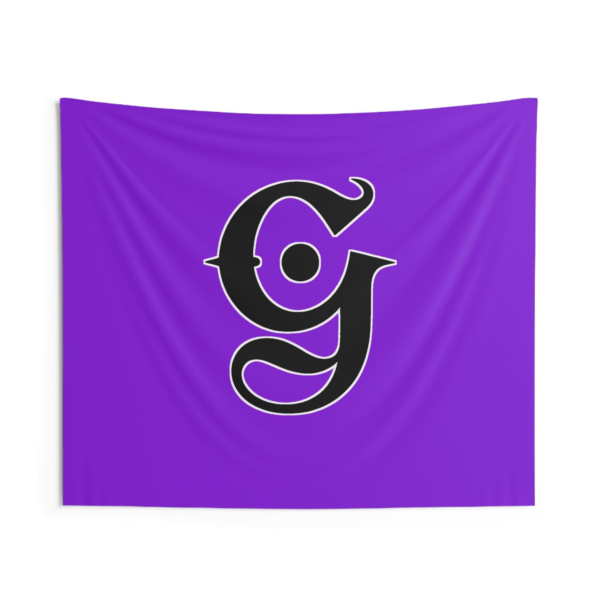 Big G Wall Tapestry — Purple with Black Logo