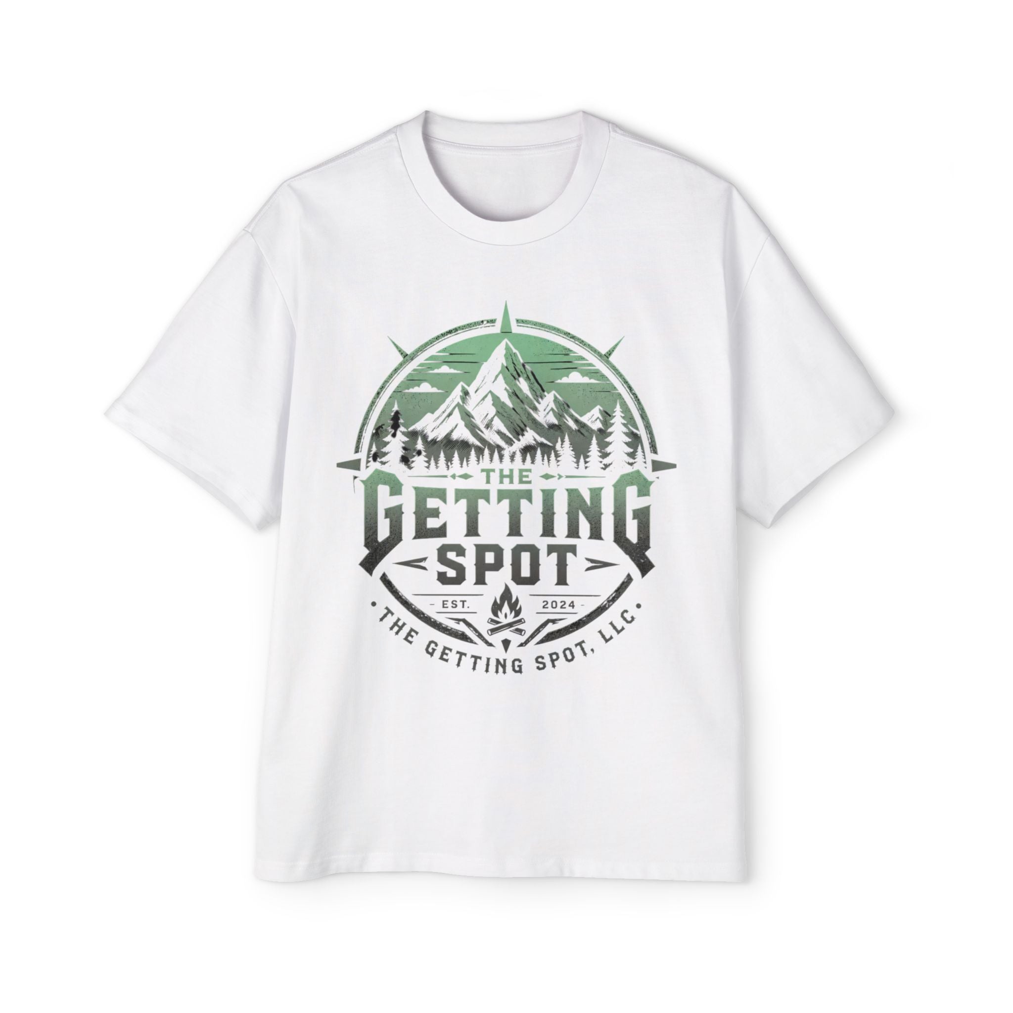 The Getting Spot Mountain Logo Tee — Men's Outdoor Graphic T-Shirt