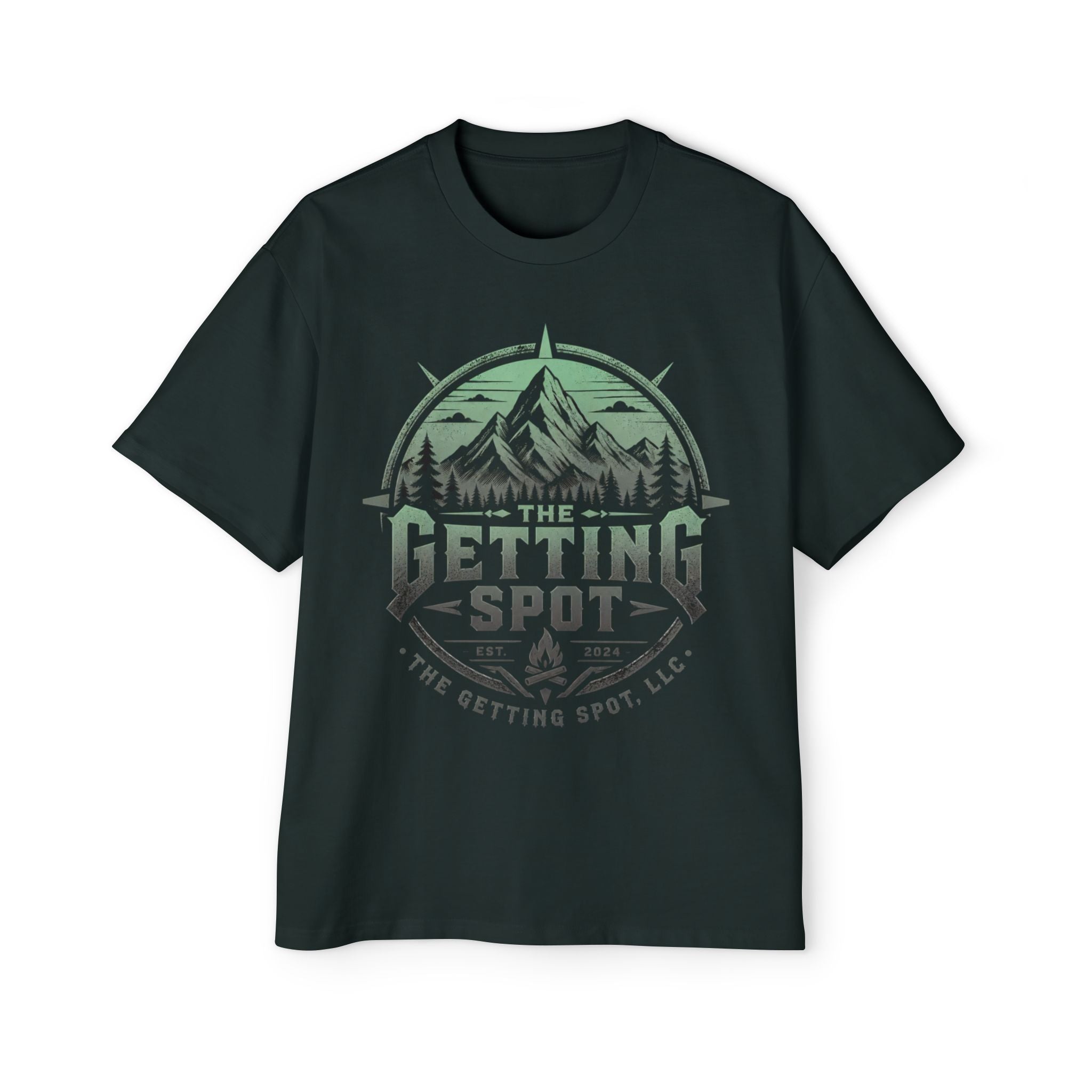 The Getting Spot Mountain Logo Tee — Men's Outdoor Graphic T-Shirt