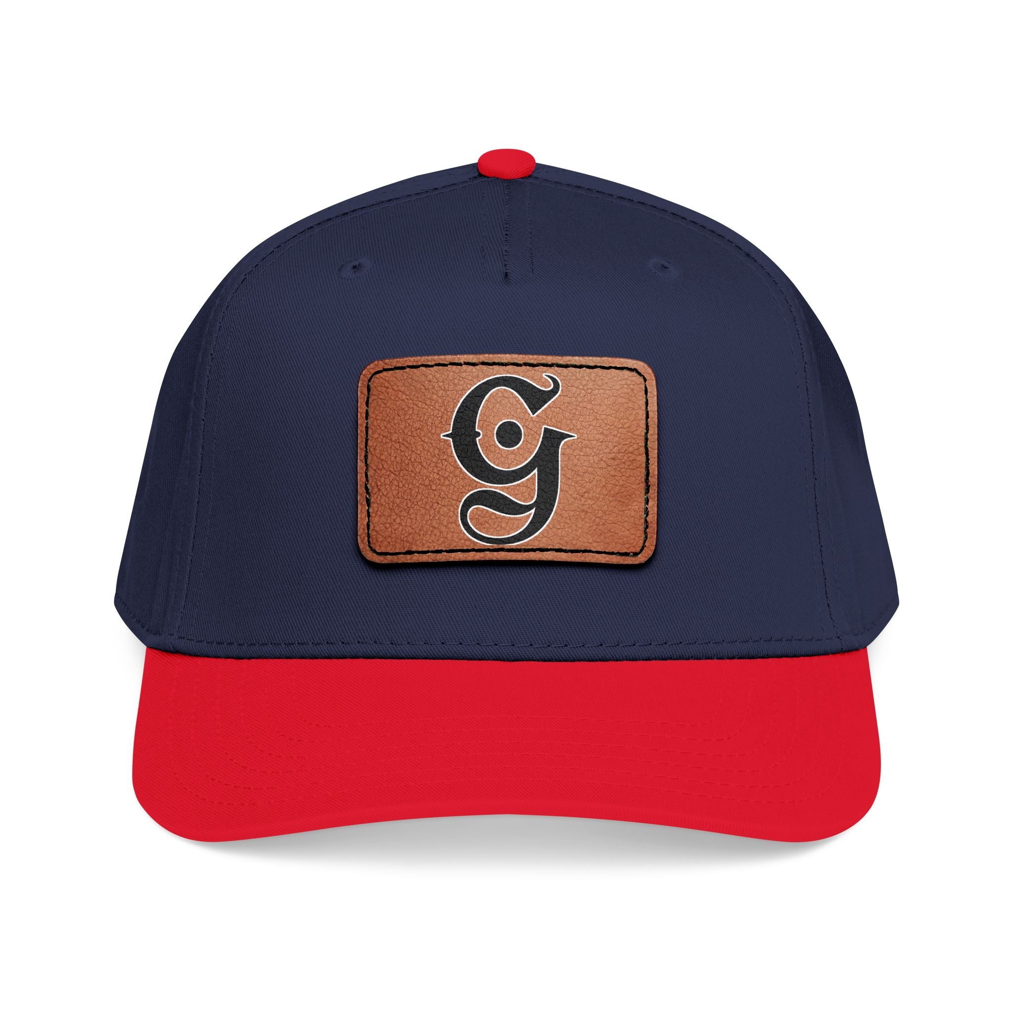 Mid Profile Baseball Cap with Leather “G”