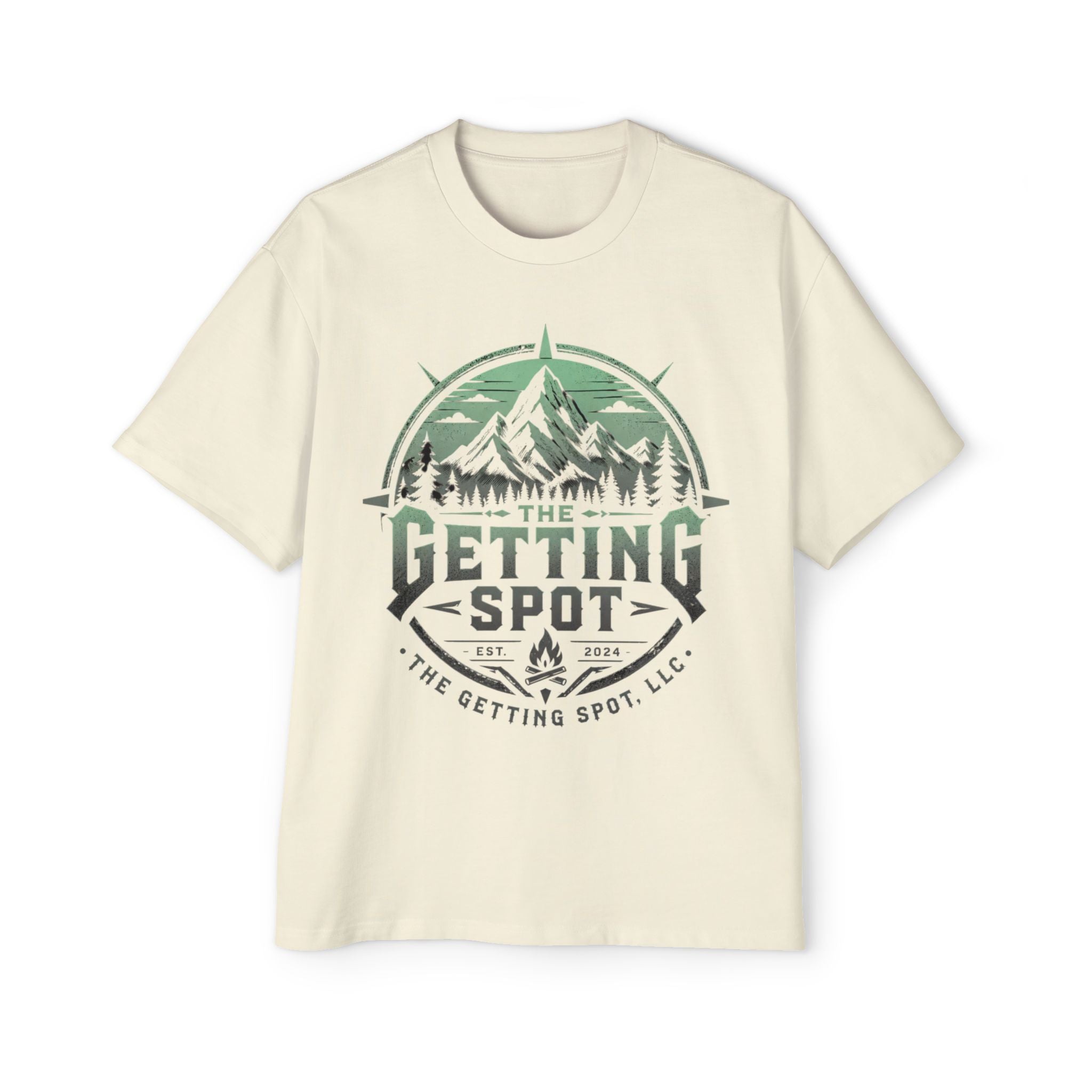 The Getting Spot Mountain Logo Tee — Men's Outdoor Graphic T-Shirt