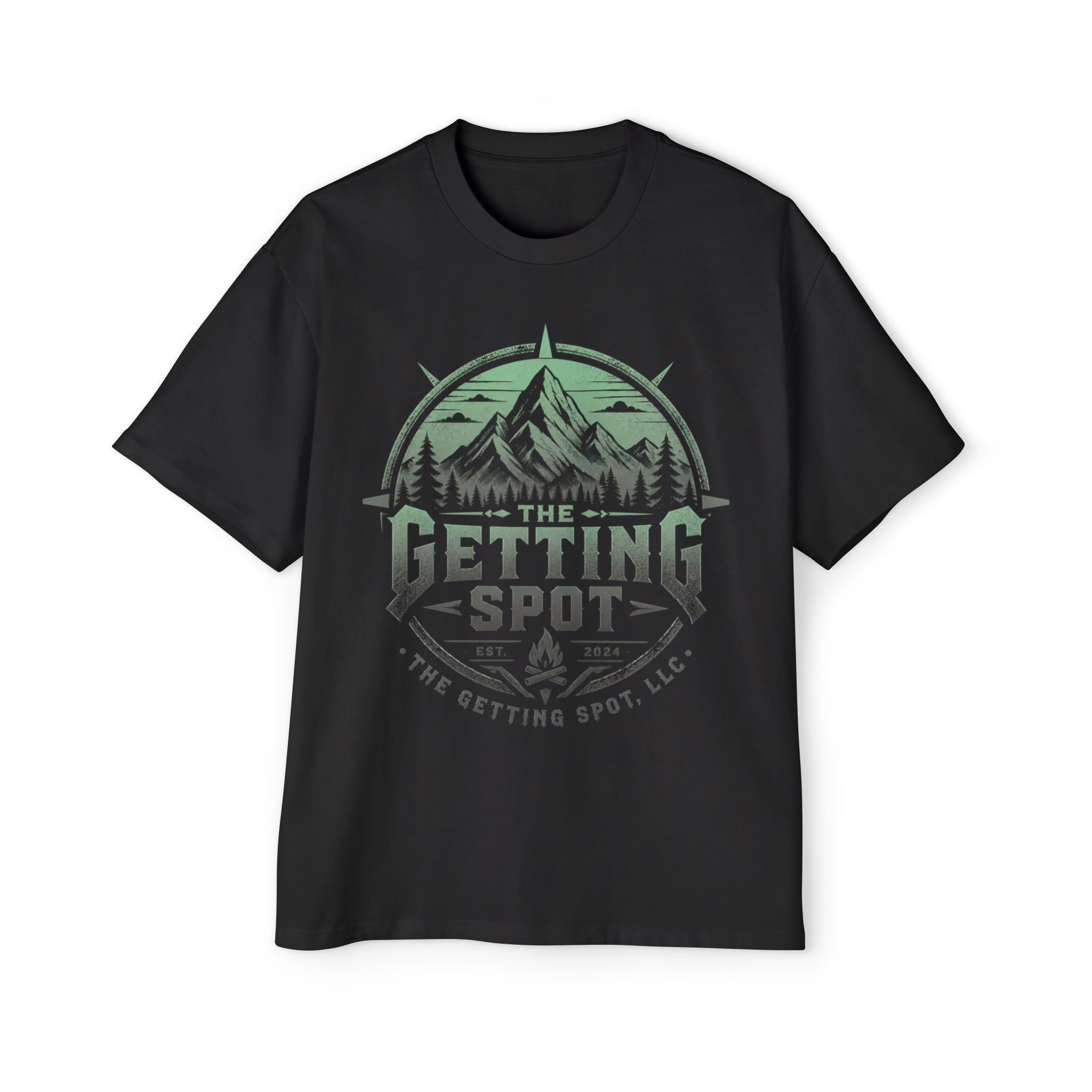 The Getting Spot Mountain Logo Tee — Men's Outdoor Graphic T-Shirt