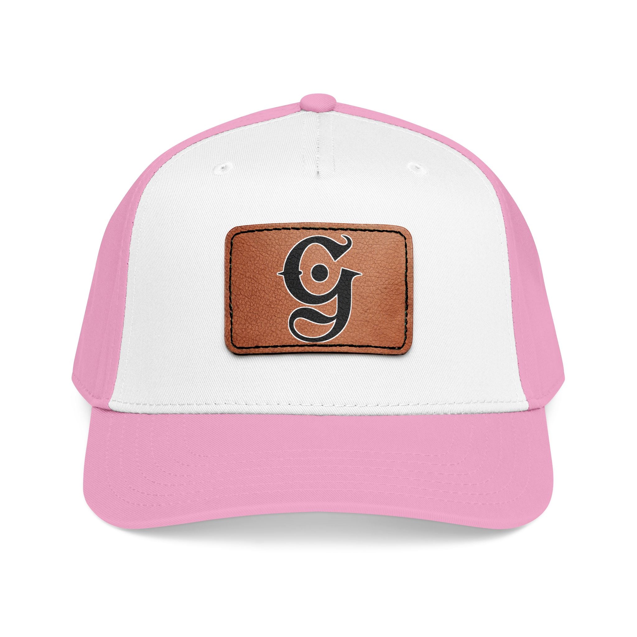 Mid Profile Baseball Cap with Leather “G”