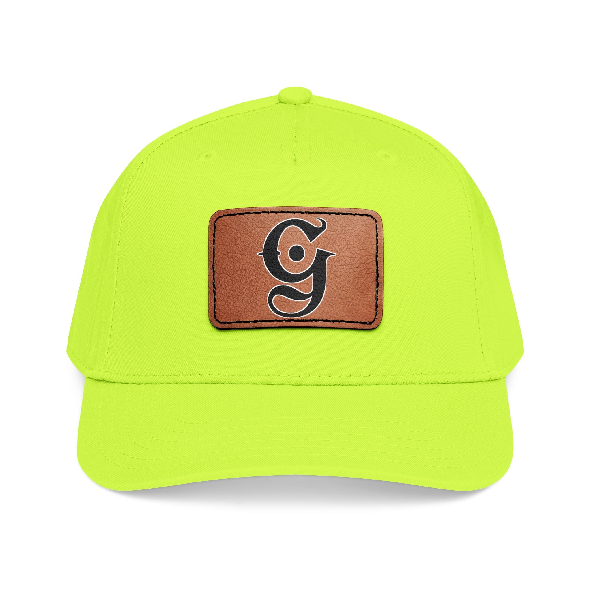 Mid Profile Baseball Cap with Leather “G”