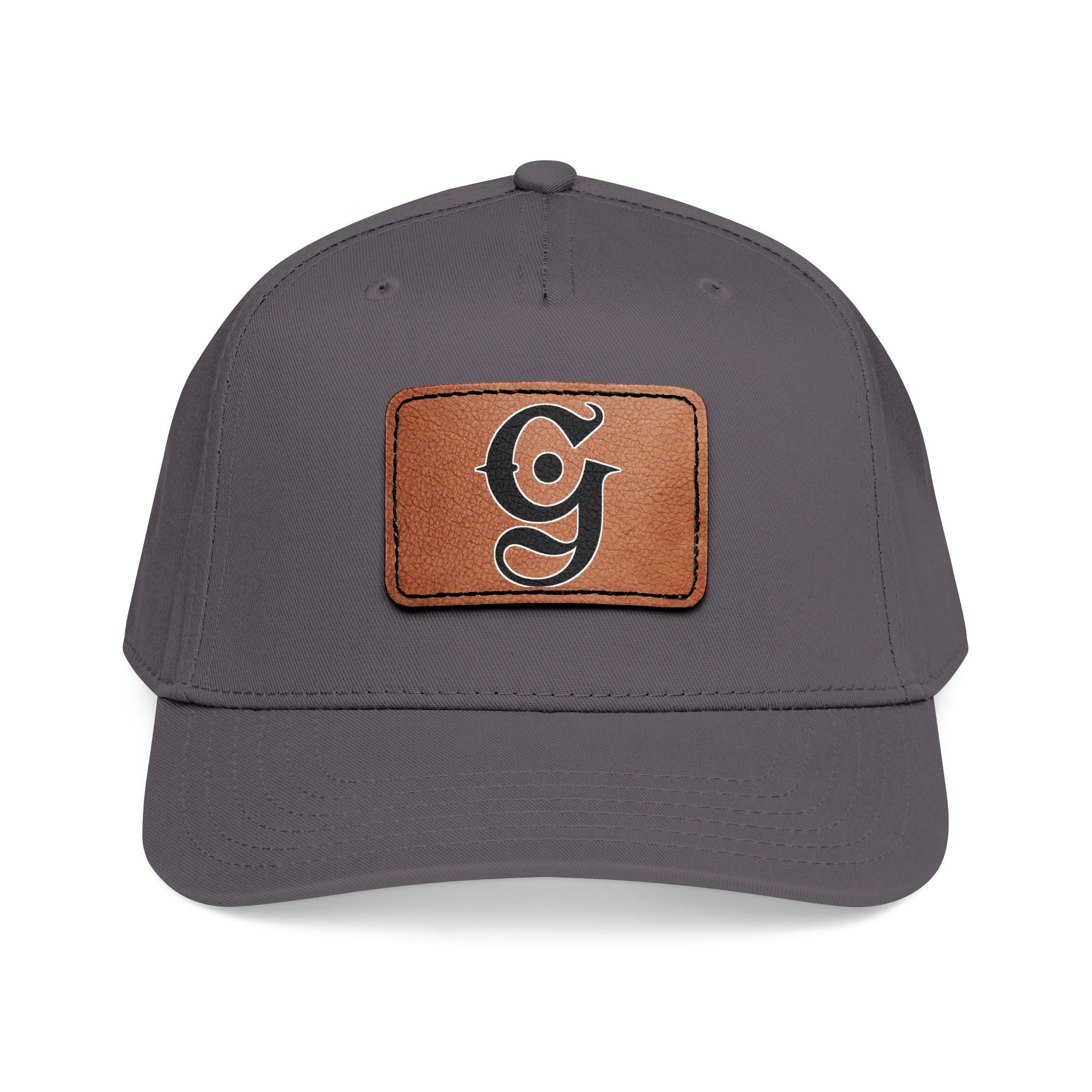 Mid Profile Baseball Cap with Leather “G”