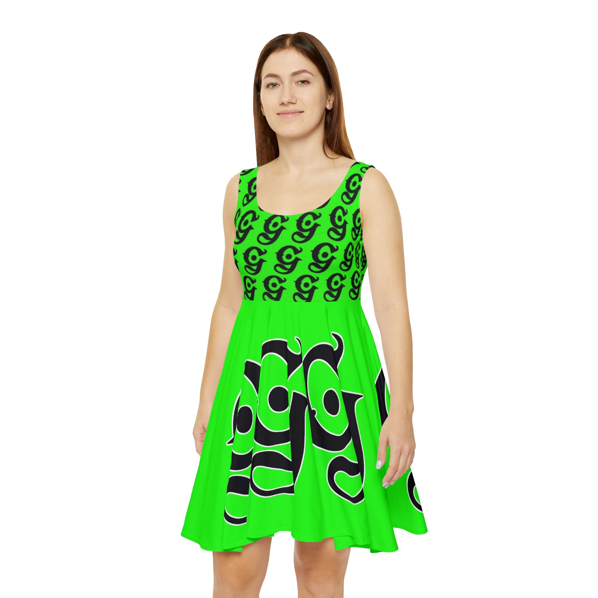 GETTIN It Skater Dress — Women's Graphic AOP Dress