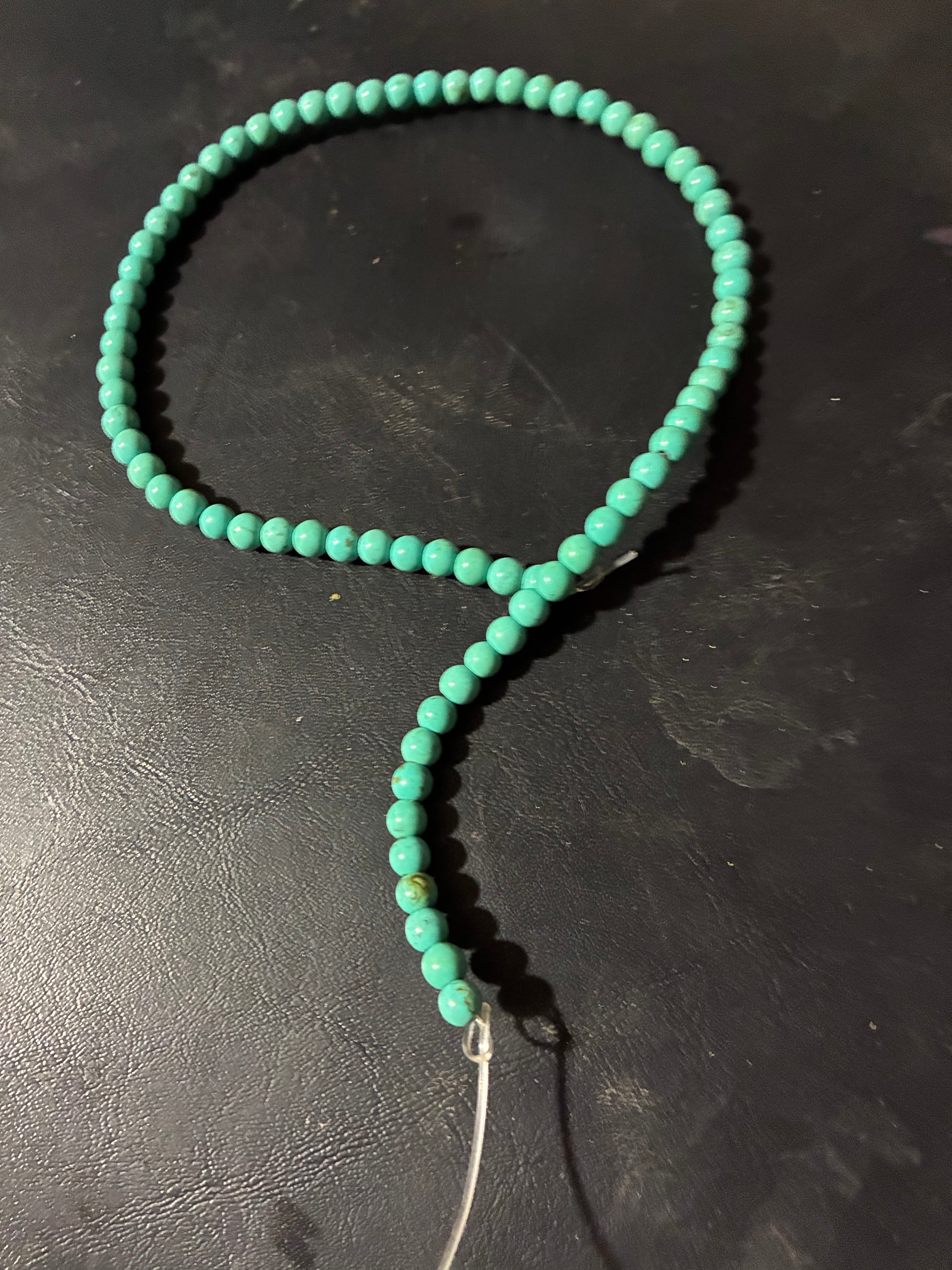 Turquoise beads